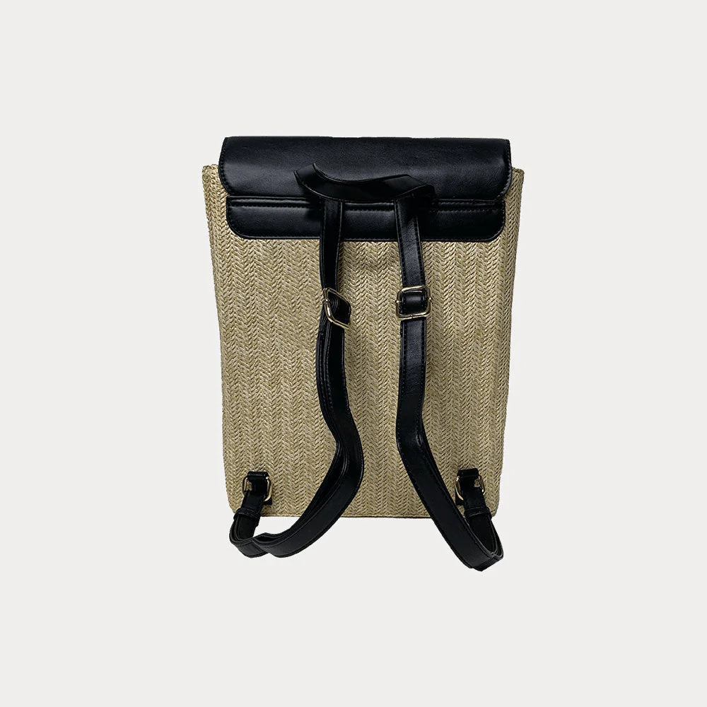 Ahdorned Chelsea Raffia Backpack - Image 4