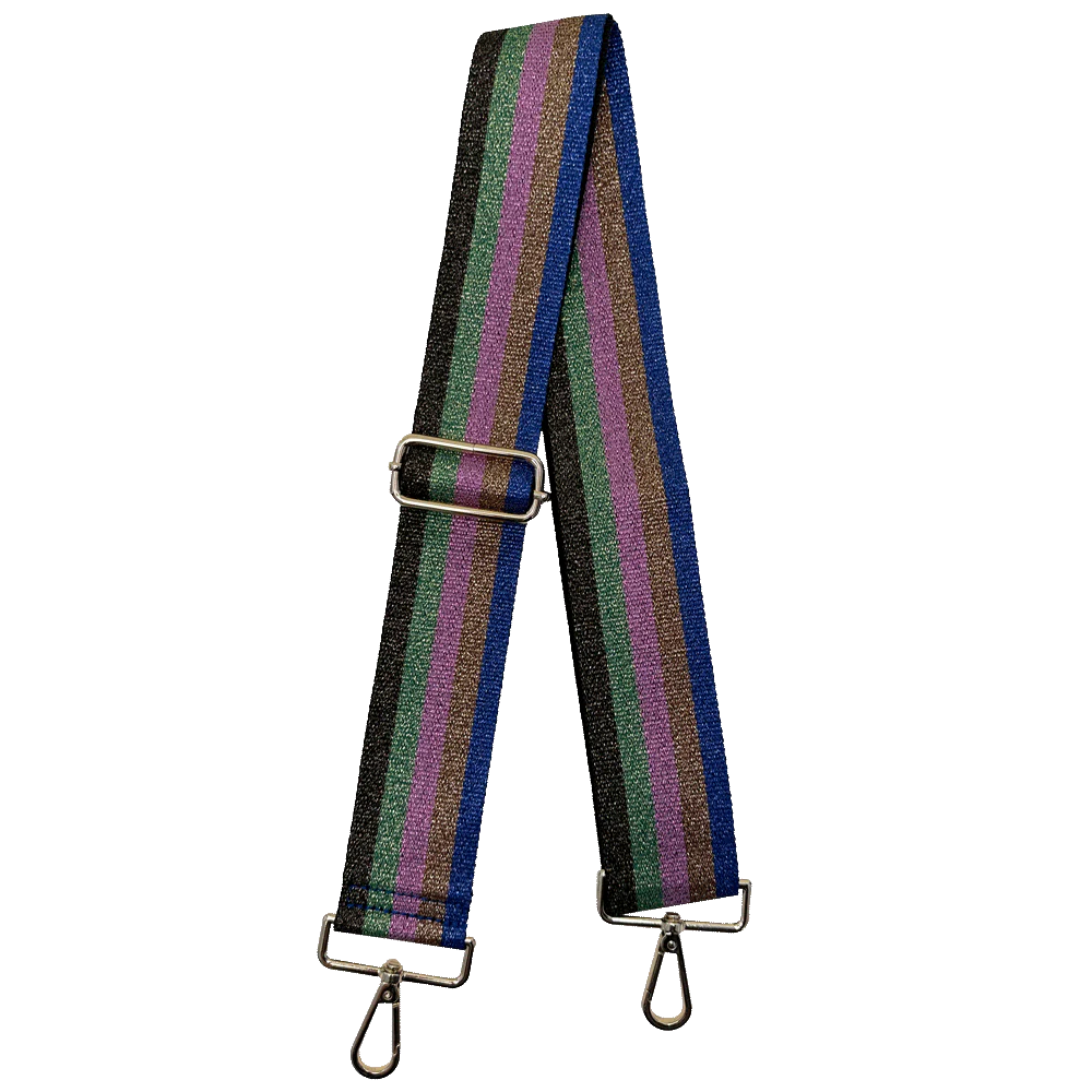 Ahdorned Glitter Multi Stripe Interchangeable Woven Bag Strap Assorted - Image 4