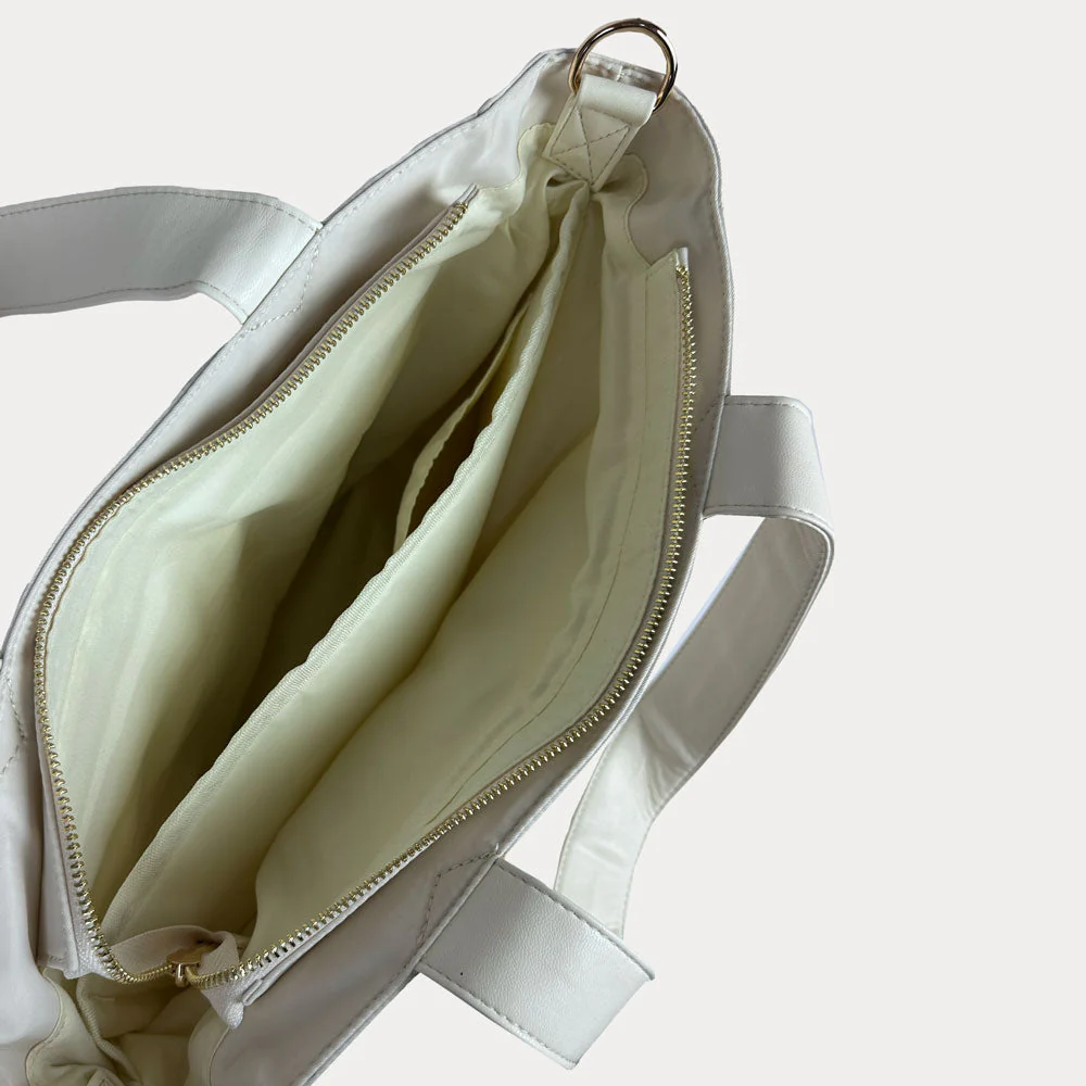 Ahdorned Jessie Nylon & Vegan Leather Multi Pocket Tote - Image 7