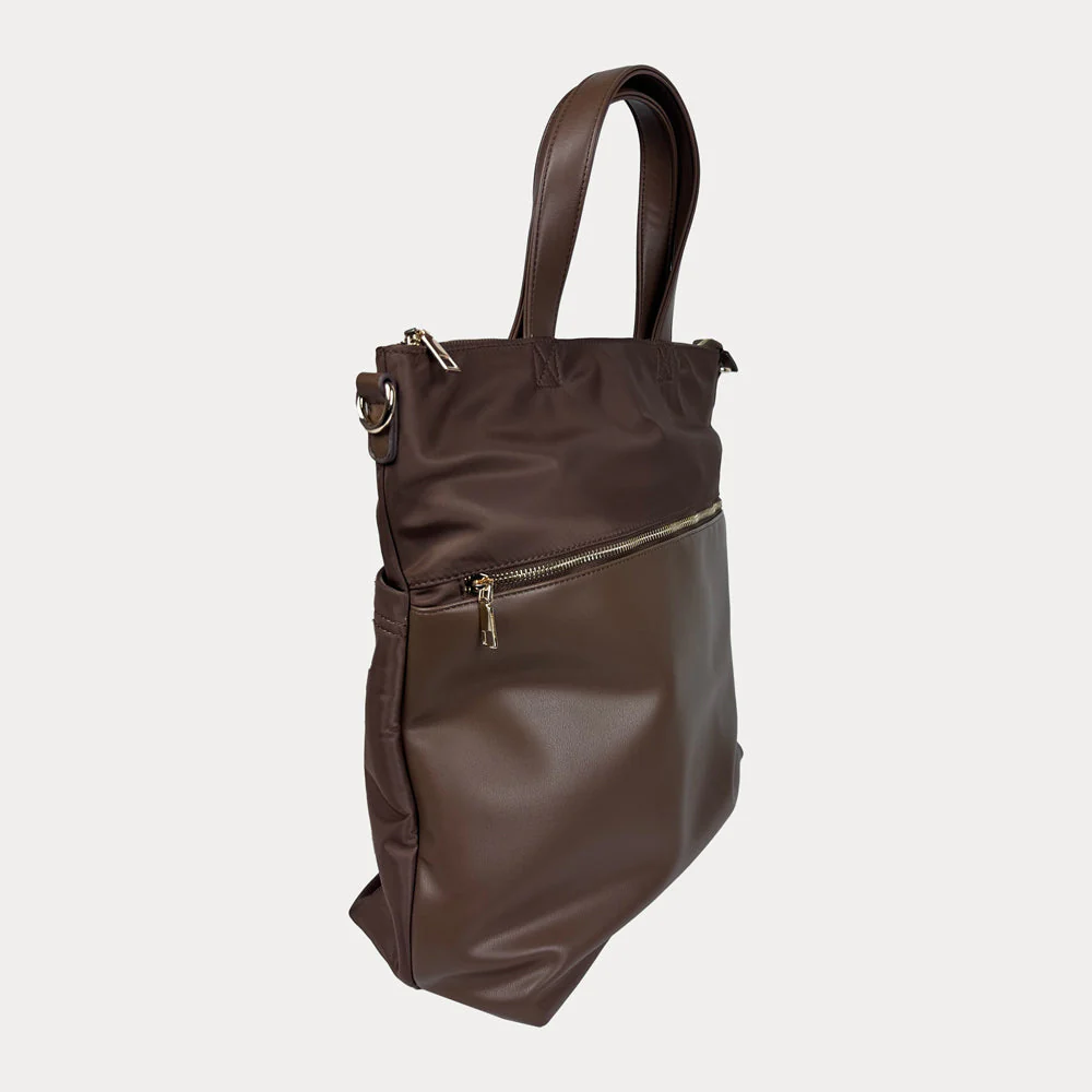 Ahdorned Jill Nylon & Vegan Leather North South Tote - Image 17