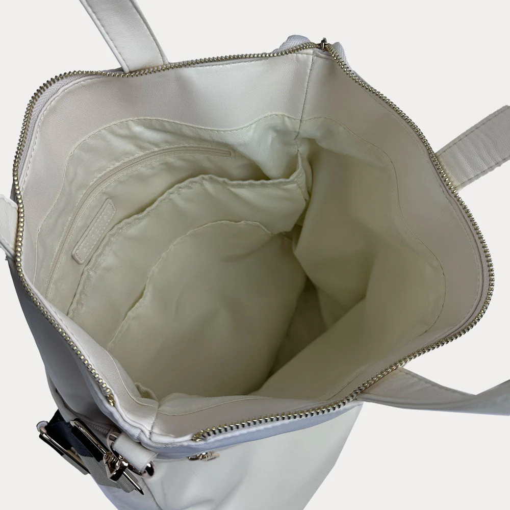 Ahdorned Jill Nylon & Vegan Leather North South Tote - Image 6