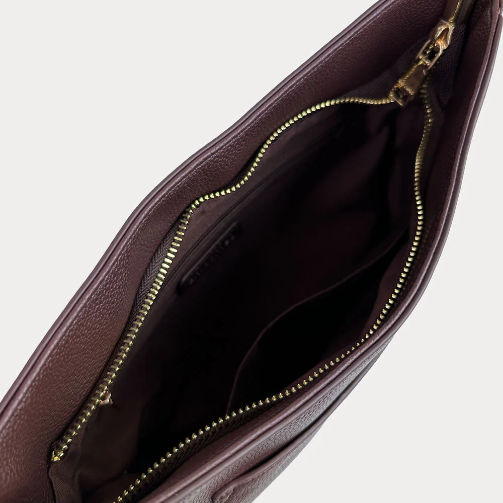 Ahdorned Maxine Vegan Pebble Leather Messenger - Image 32