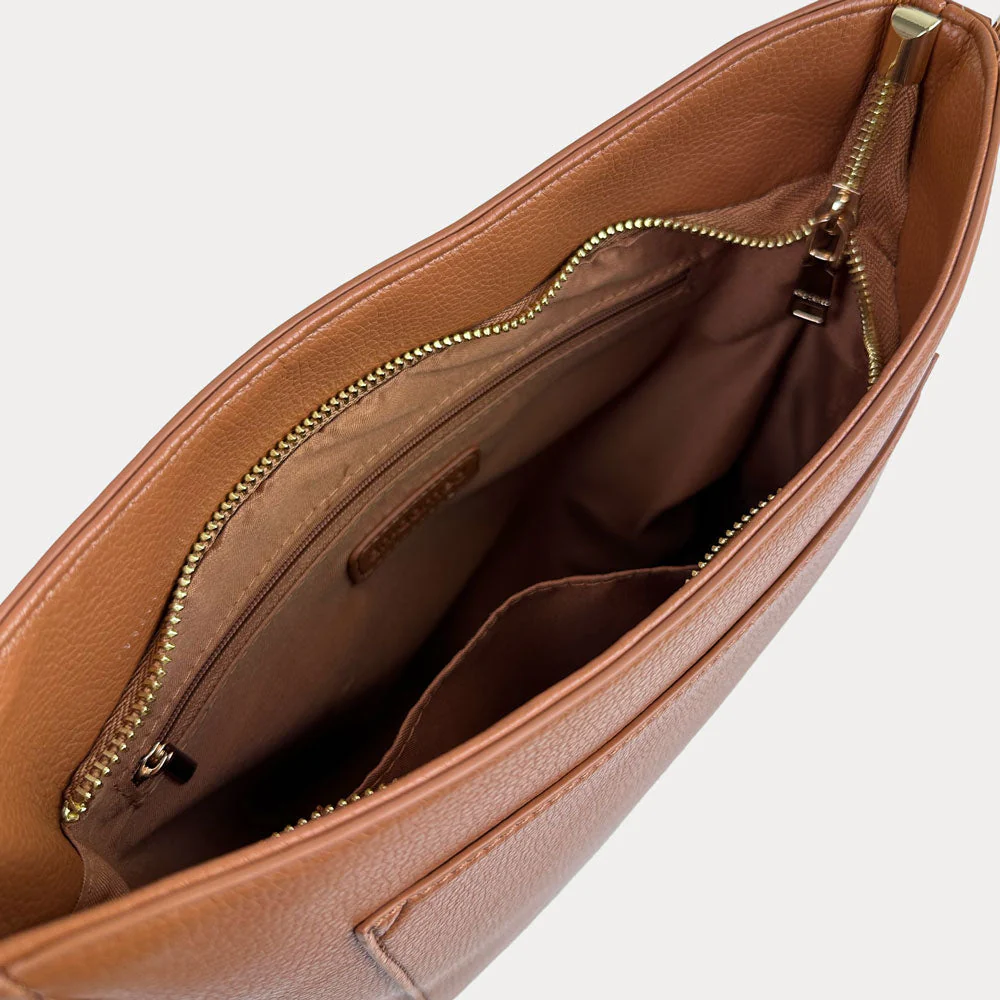 Ahdorned Maxine Vegan Pebble Leather Messenger - Image 7