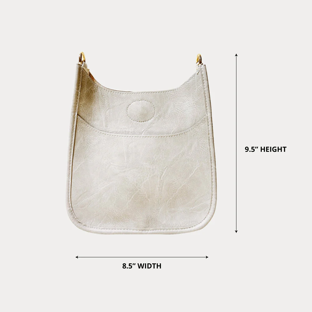Ahdorned Mini Vegan Leather Messenger - Image 3
