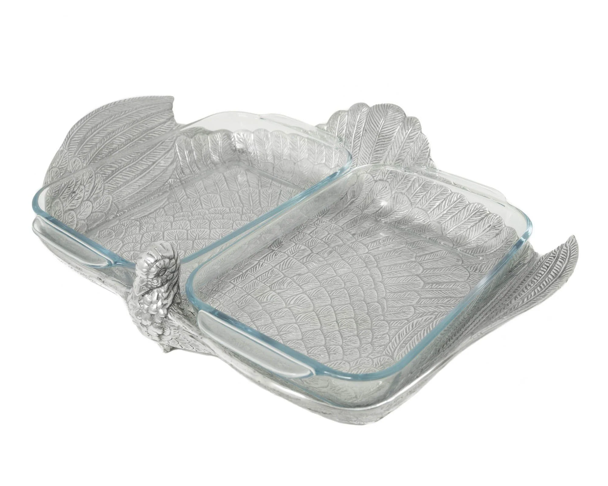 Arthur Court 2Qt Double Base Turkey Casserole Holder - Image 2