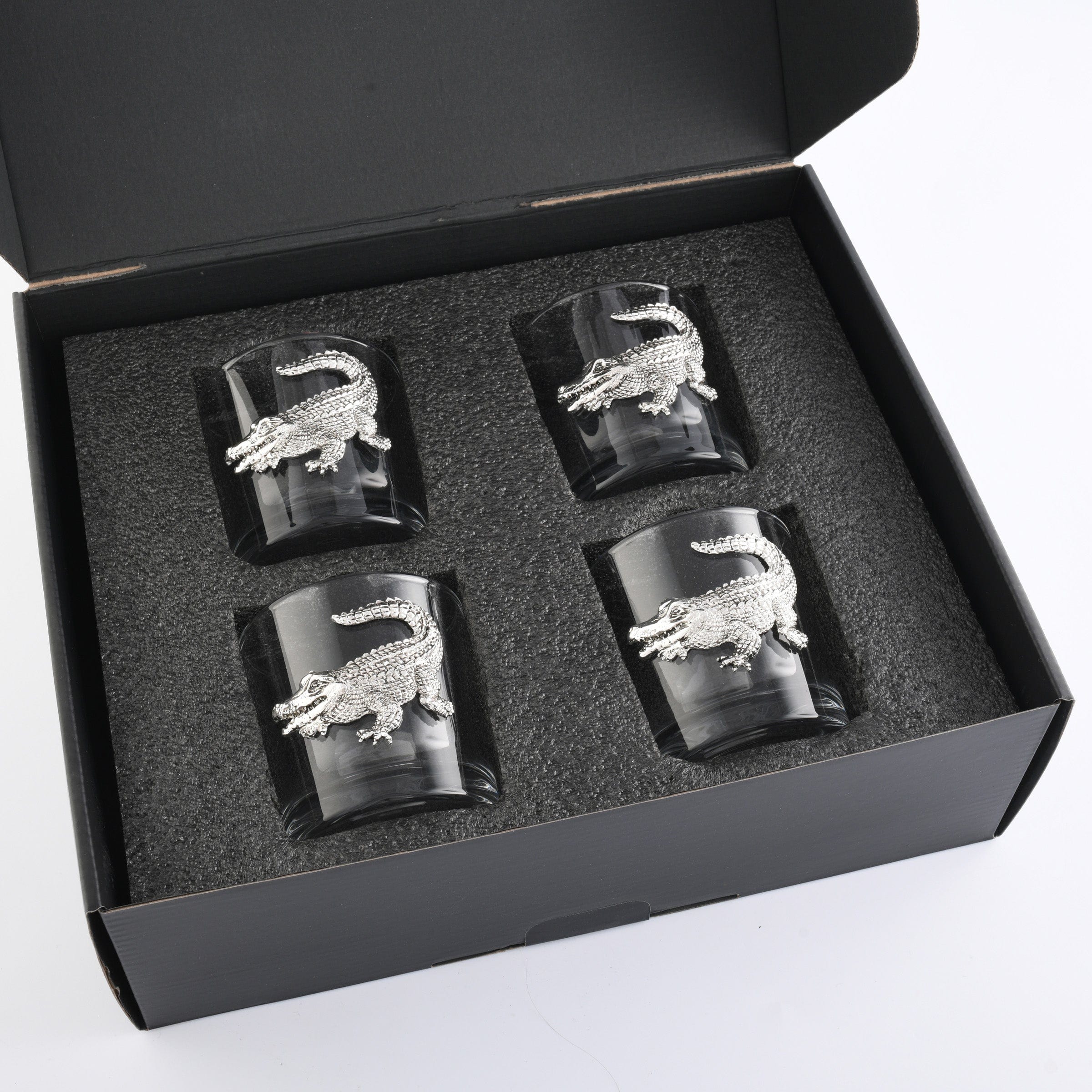 Arthur Court Alligator Bar Glasses Set of 4 - Image 8