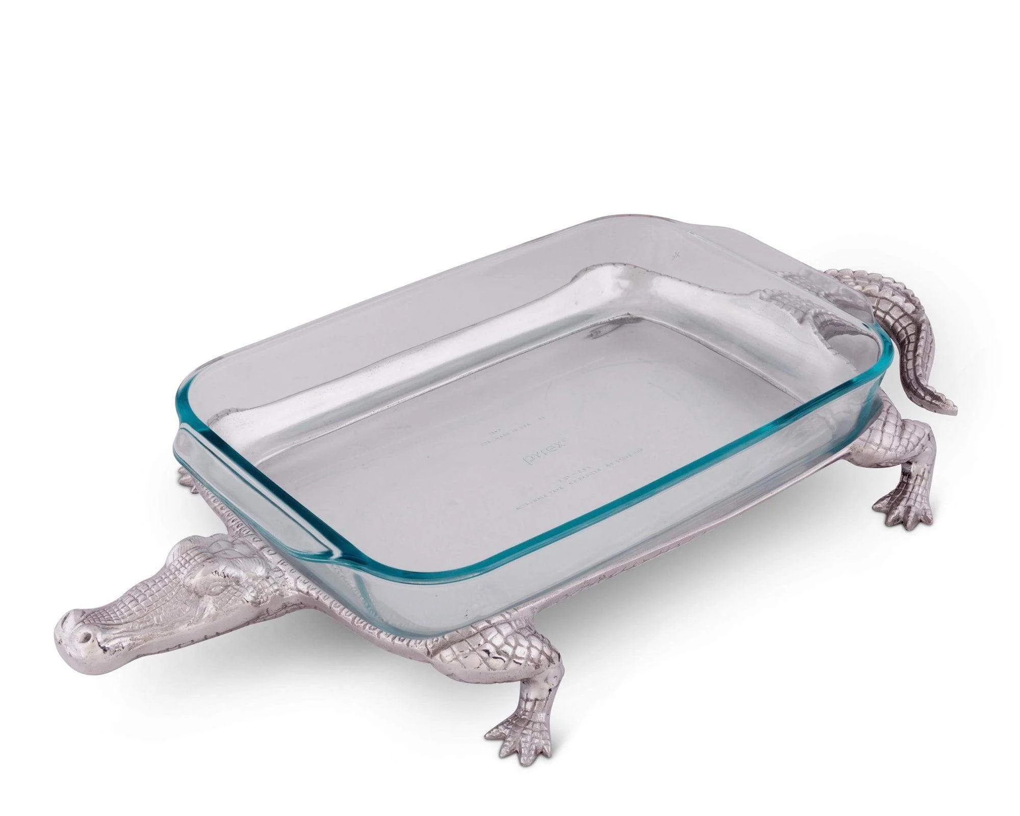 Arthur Court Alligator Pyrex Holder 3qt