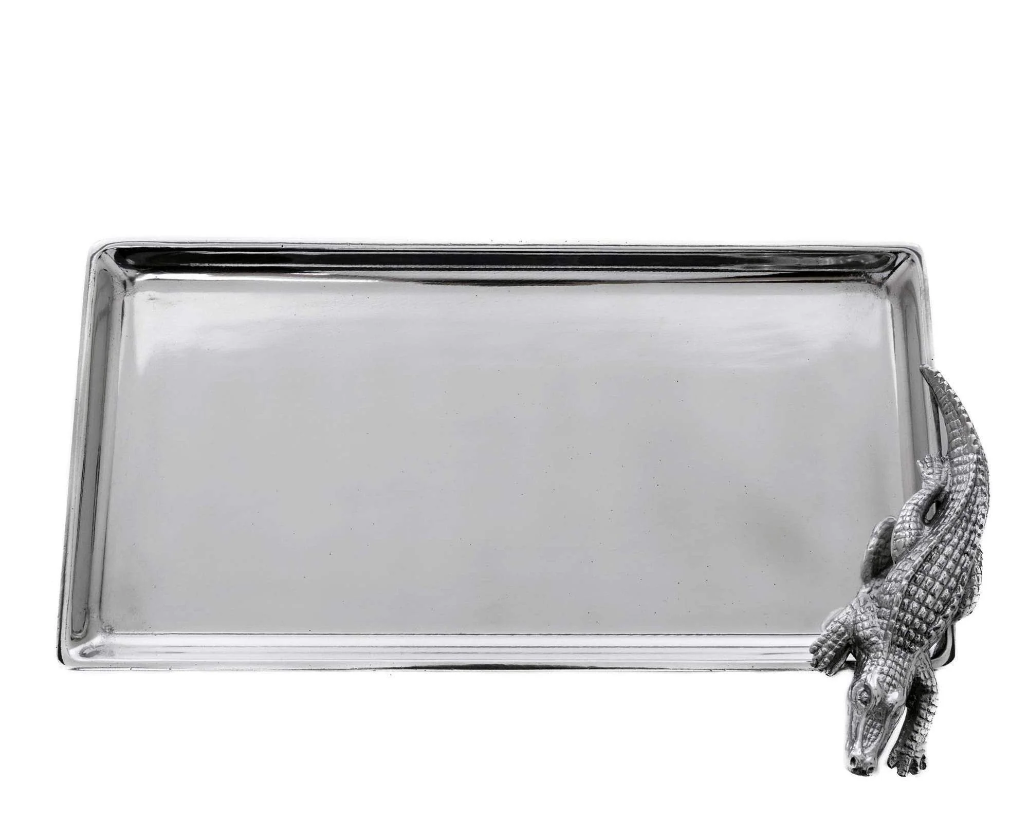 Arthur Court Alligator Tray Figural 6x12