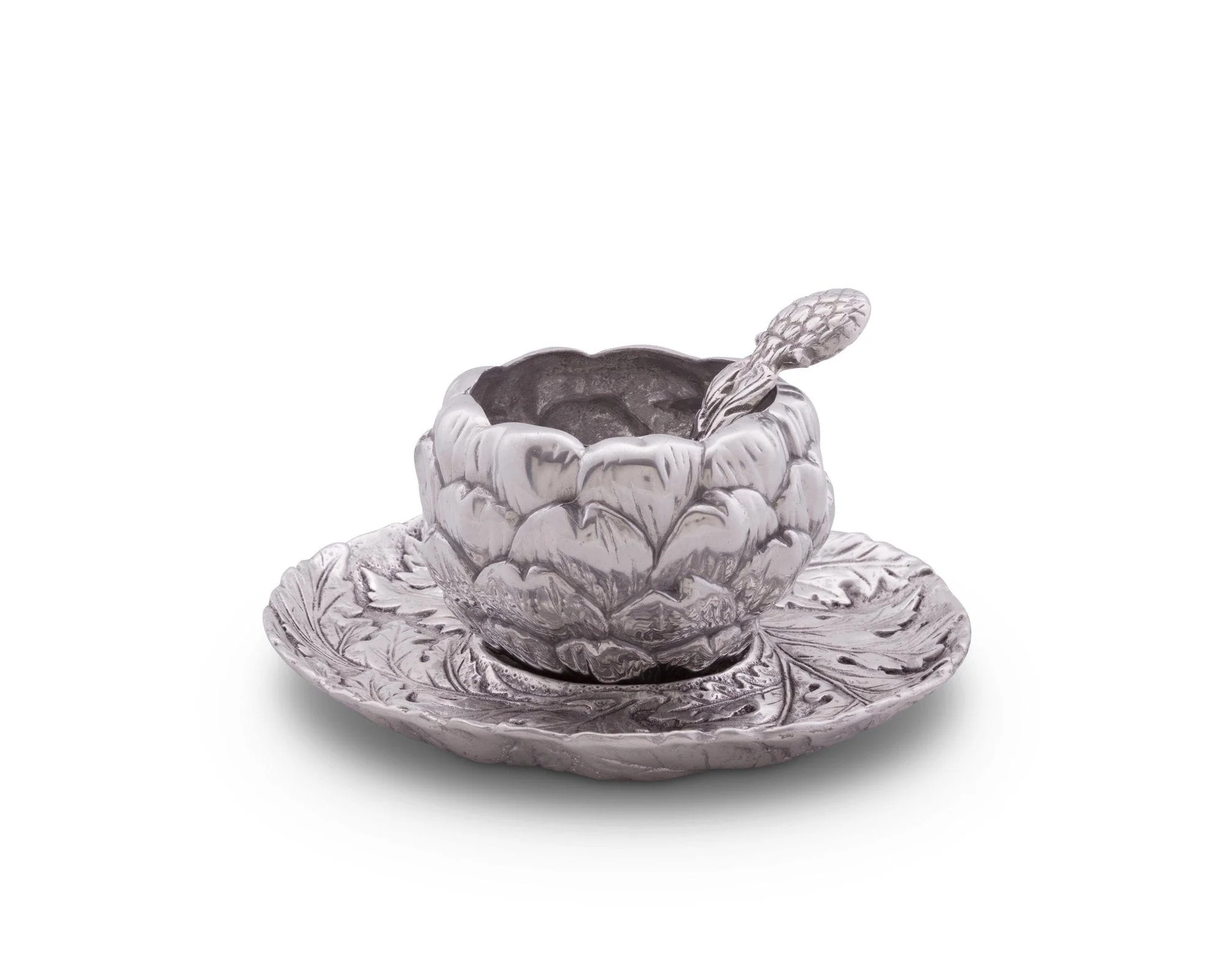Arthur Court Artichoke Condiment Set 3 Piece