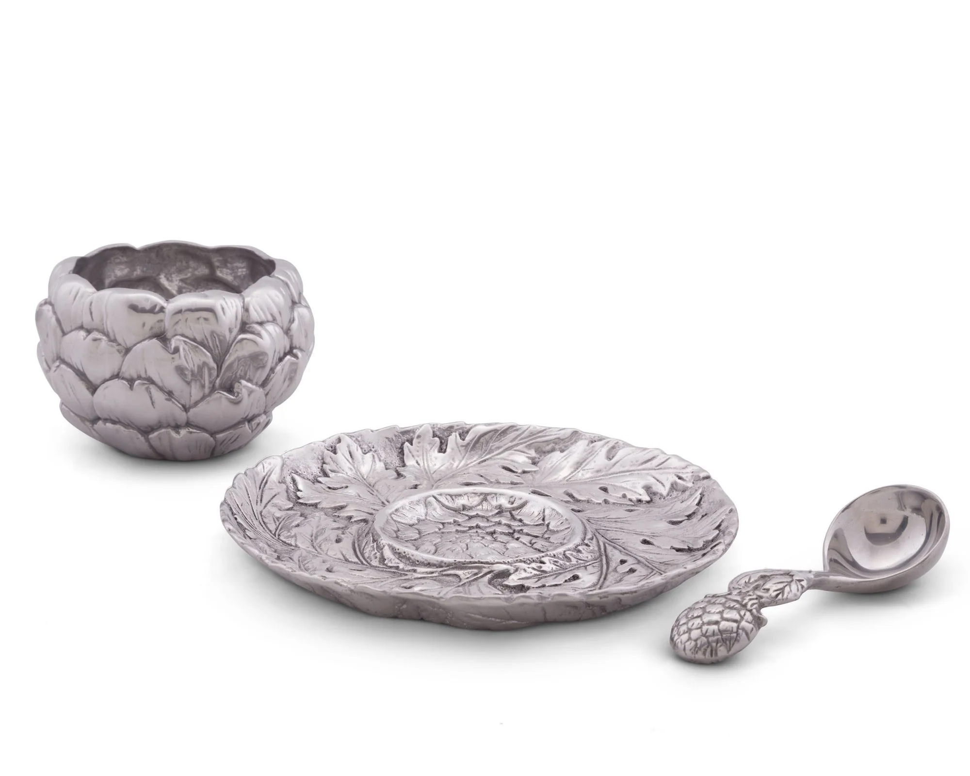 Arthur Court Artichoke Condiment Set 3 Piece - Image 6