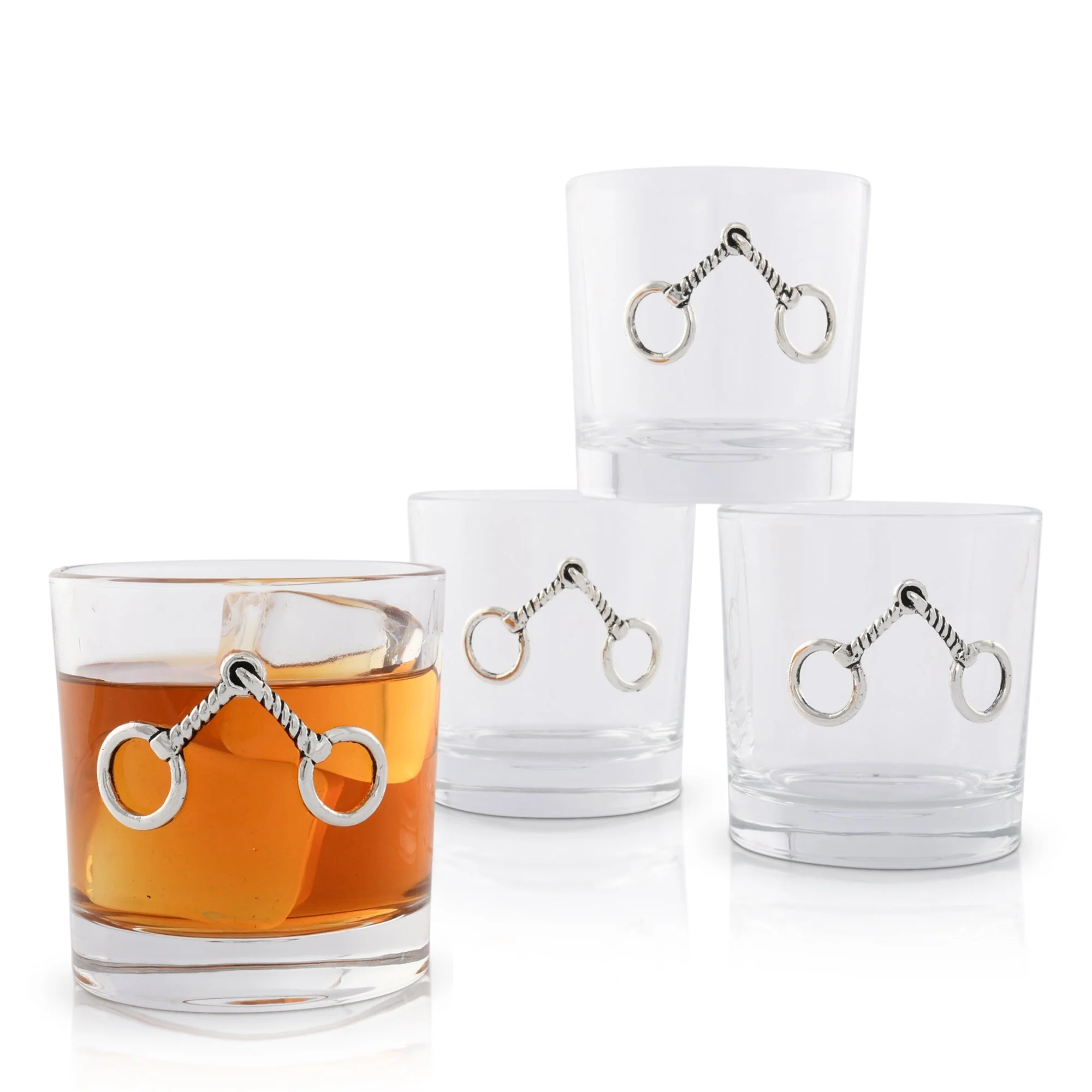 Arthur Court Bar Glasses (4) - Equestrian Bit