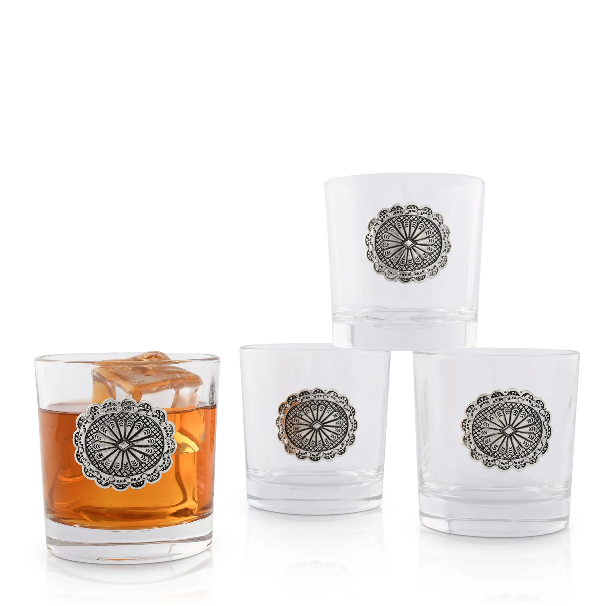 Arthur Court Bar Glasses (4) - Western Concho