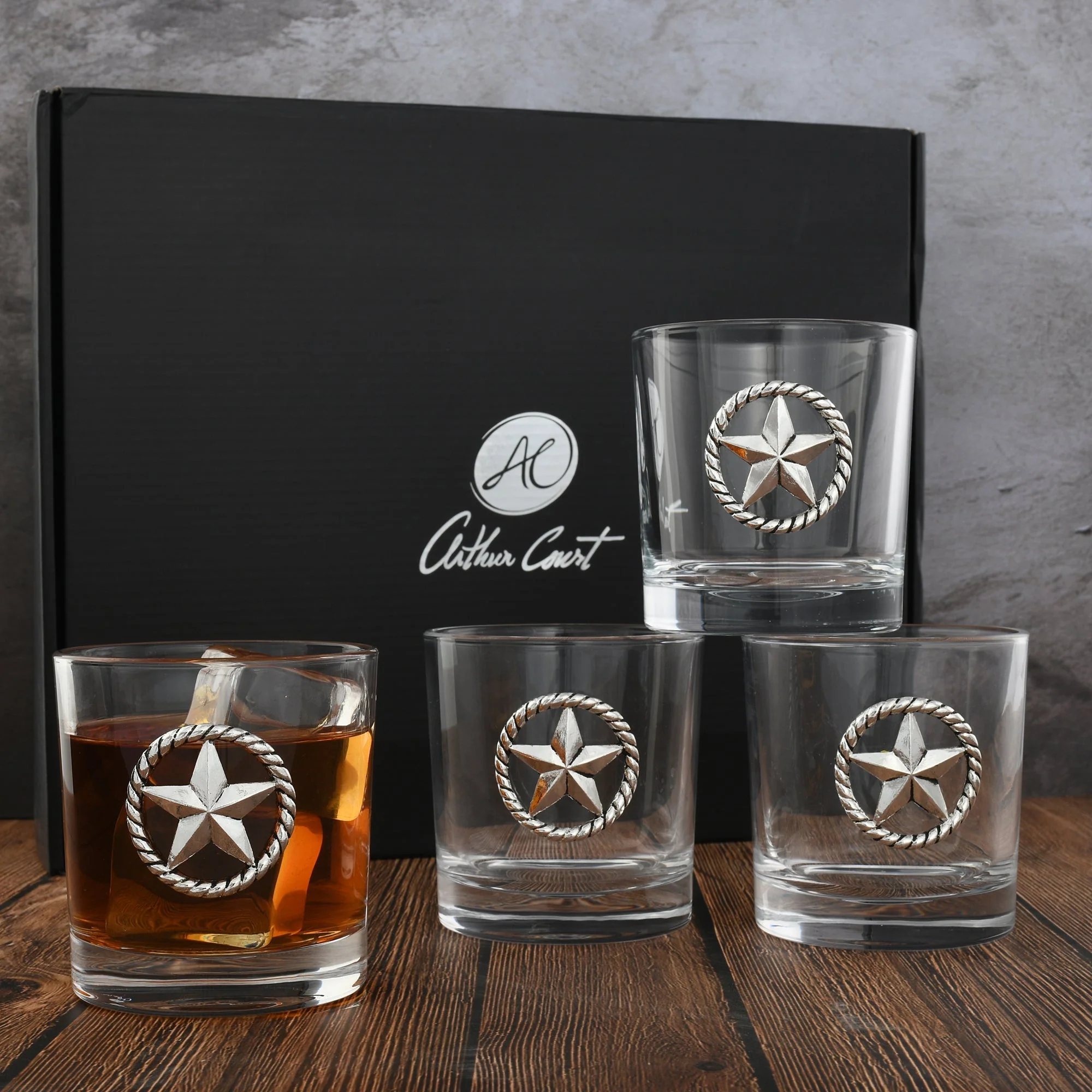 Arthur Court Bar Glasses (4) - Western Star - Image 6