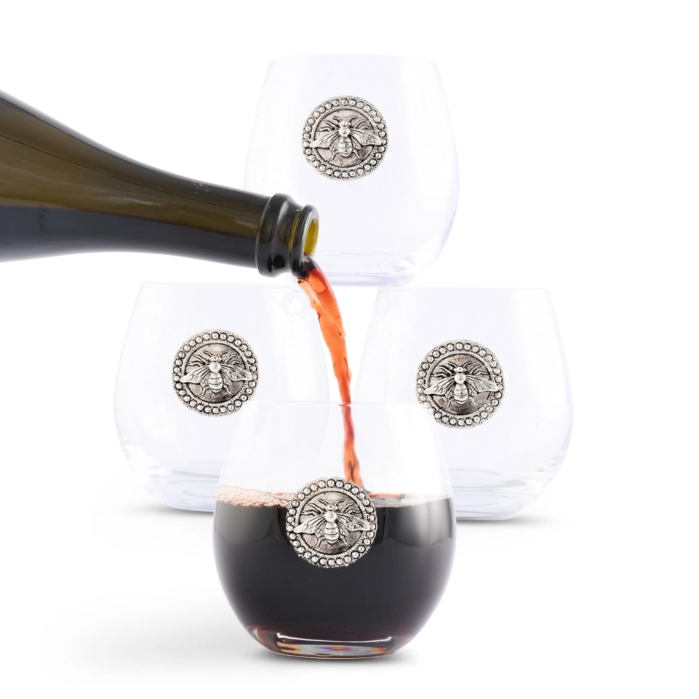 Arthur Court Bee Stemless Wine Glasses - Set of 4 - Image 5