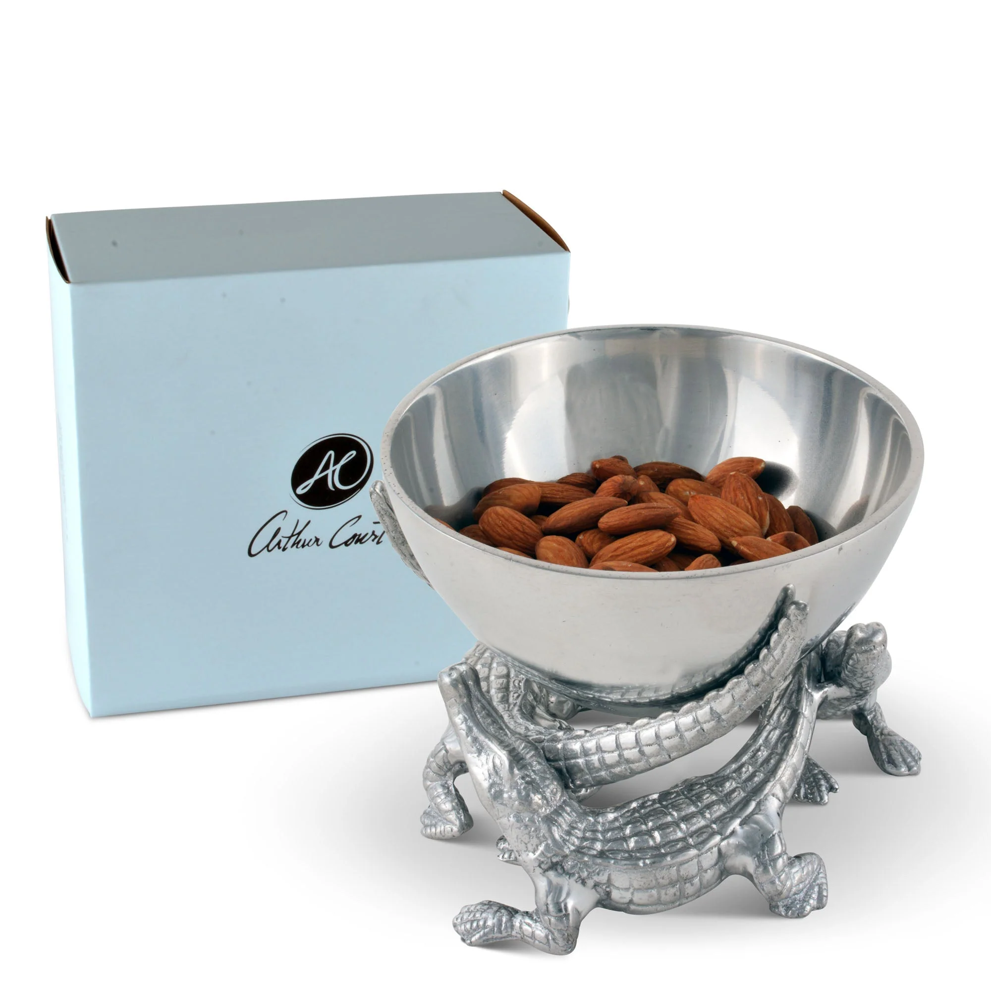 Arthur Court Bowl Elevated 5.5 inches  - Alligator - Image 4