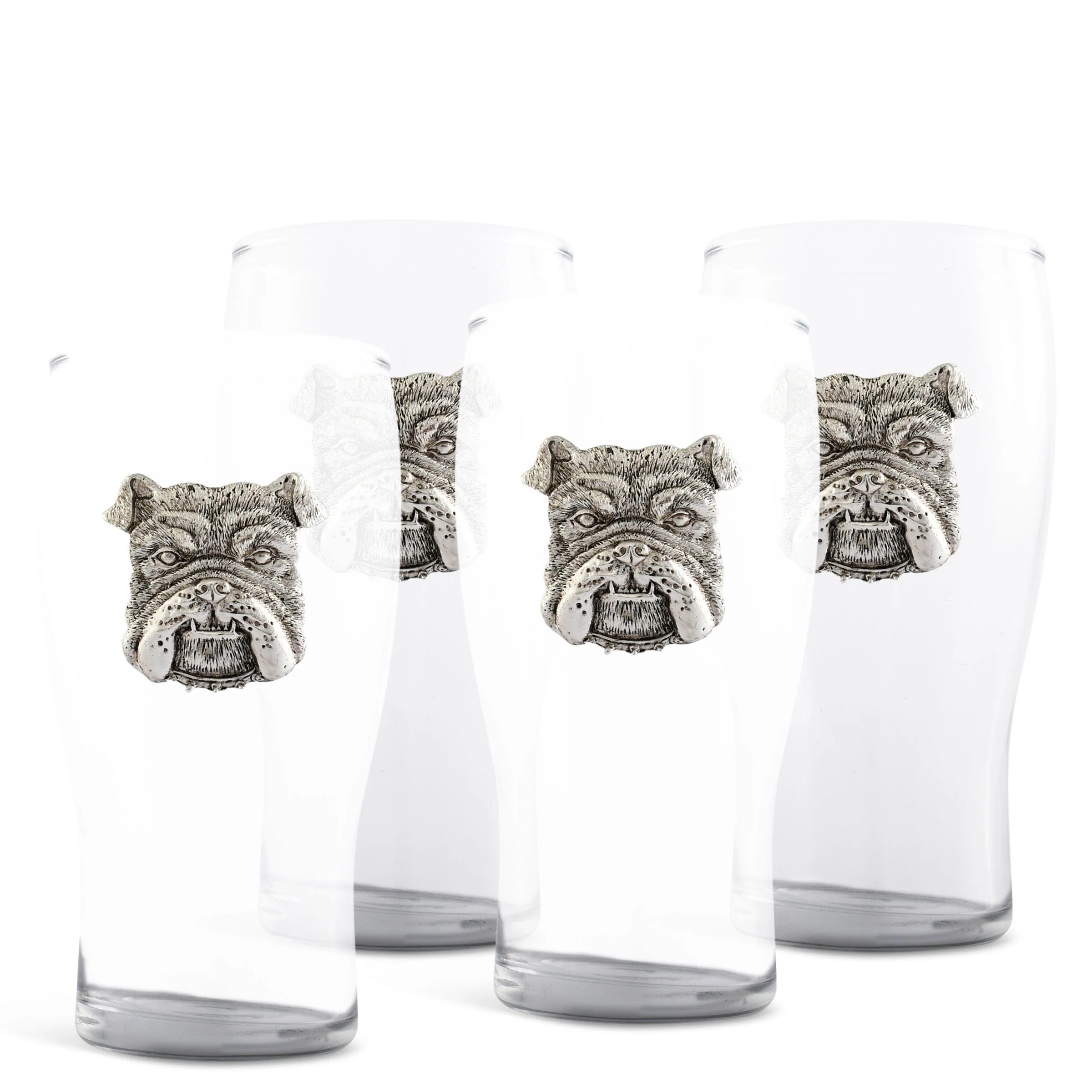 Arthur Court Bulldog Beer Pint Glasses - Set of 4 - Image 9