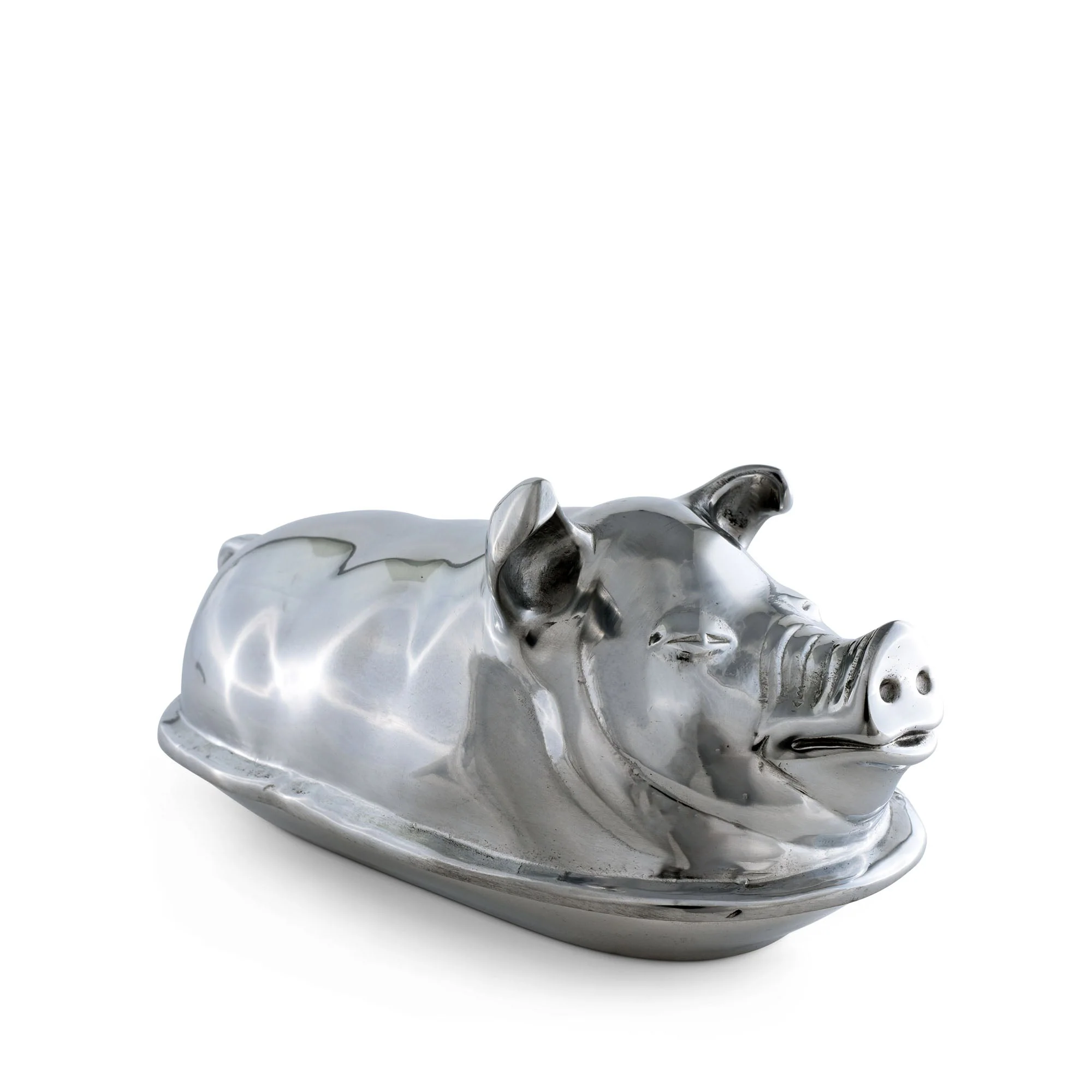 Arthur Court Butter Dish - Pig - Image 3