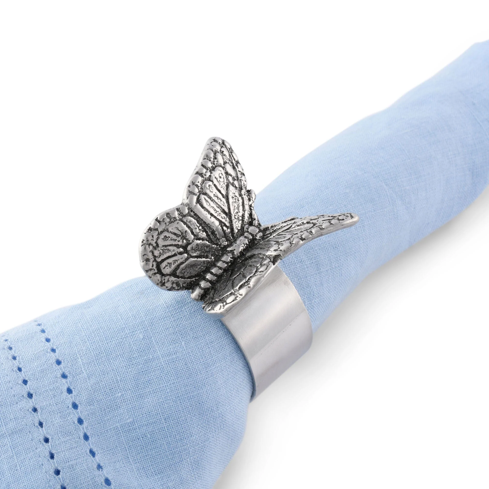 Arthur Court Butterfly Napkin Rings - set of 4 - Image 3