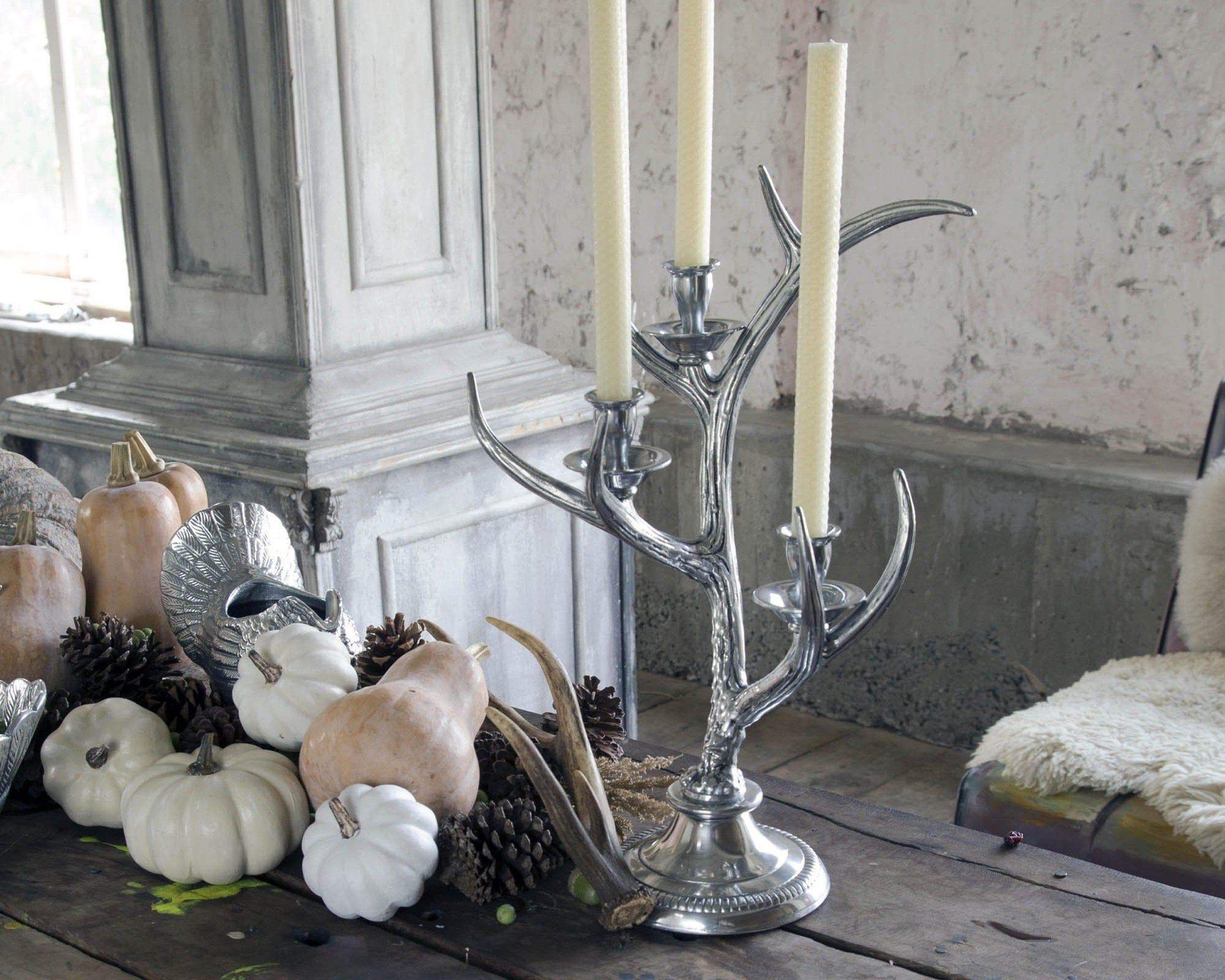 Arthur Court Candlestick - Stag 3 Light