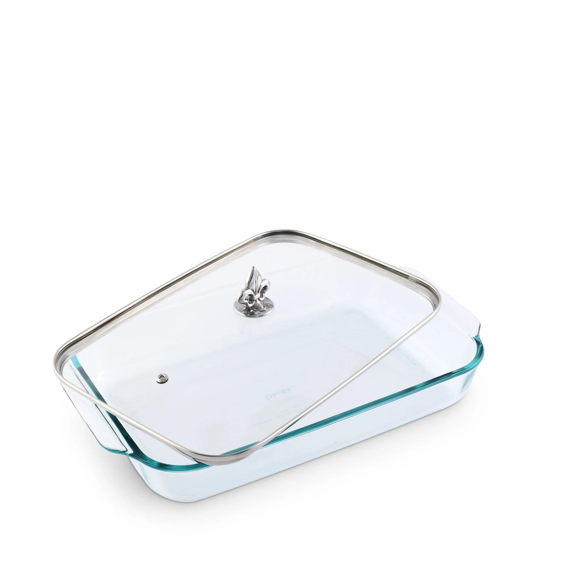 Arthur Court Casserole Dish with Lid - Fleur-de-Lis - Image 2
