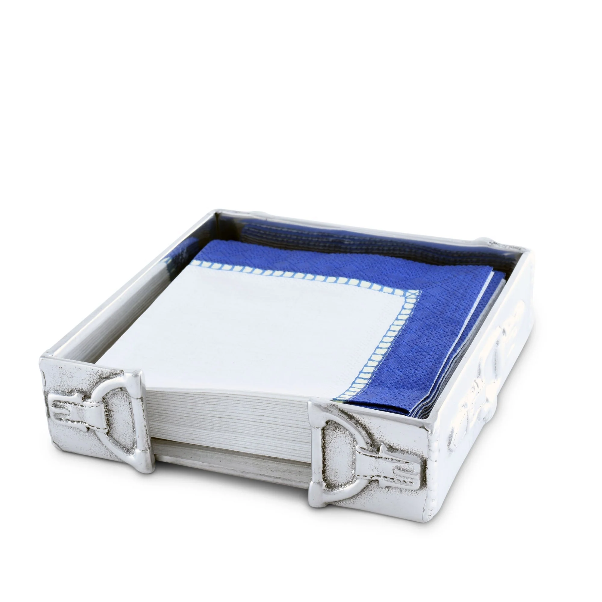 Arthur Court Cocktail Napkin Box - Equestrian
