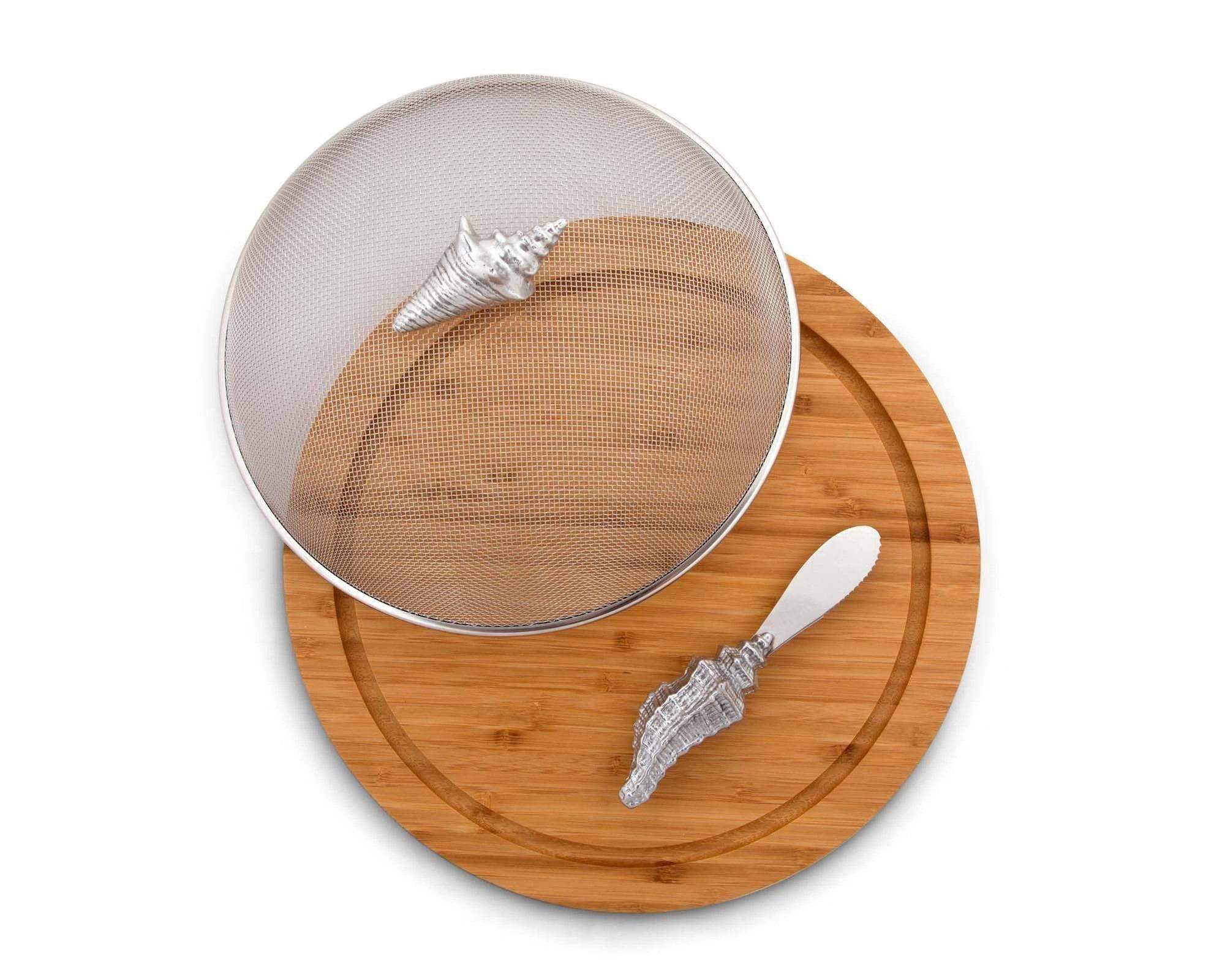 Arthur Court Conch Shell 3 Piece Picnic Cheese Board / Spreader - Image 3