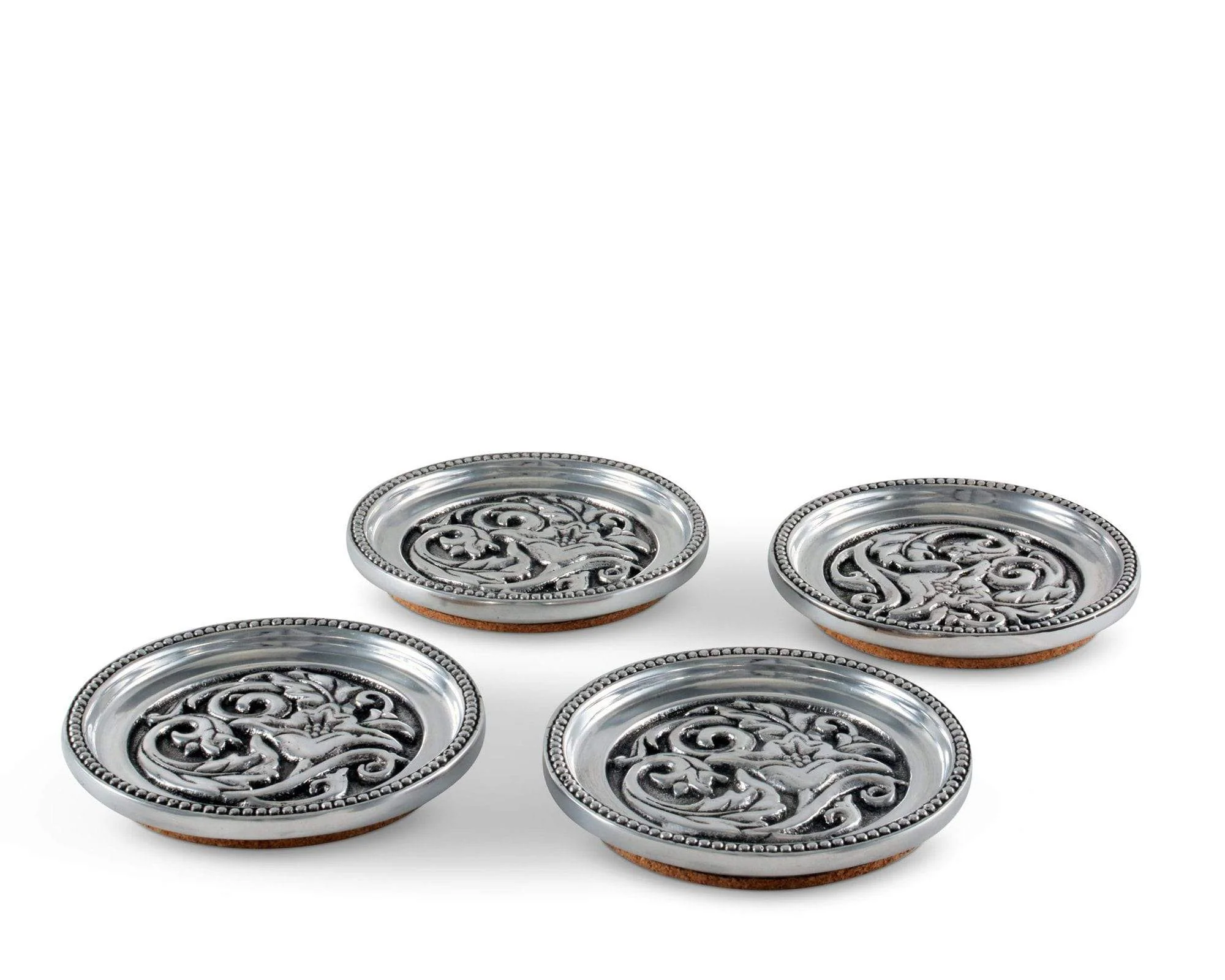 Arthur Court Concho Western Drink Coaster Set Of 4