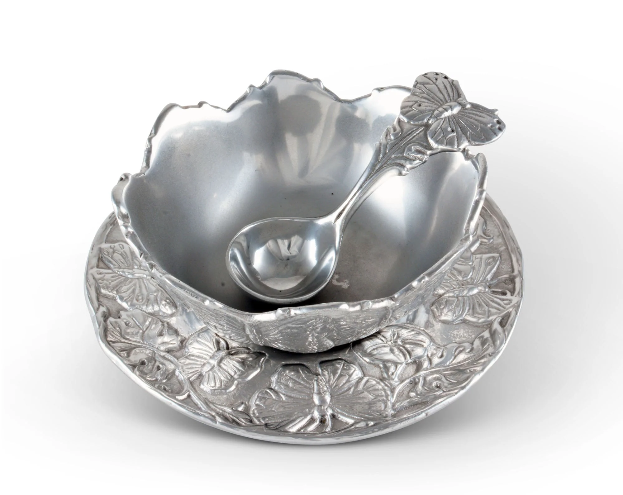 Arthur Court Condiment Set 3-piece - Butterfly - Image 2