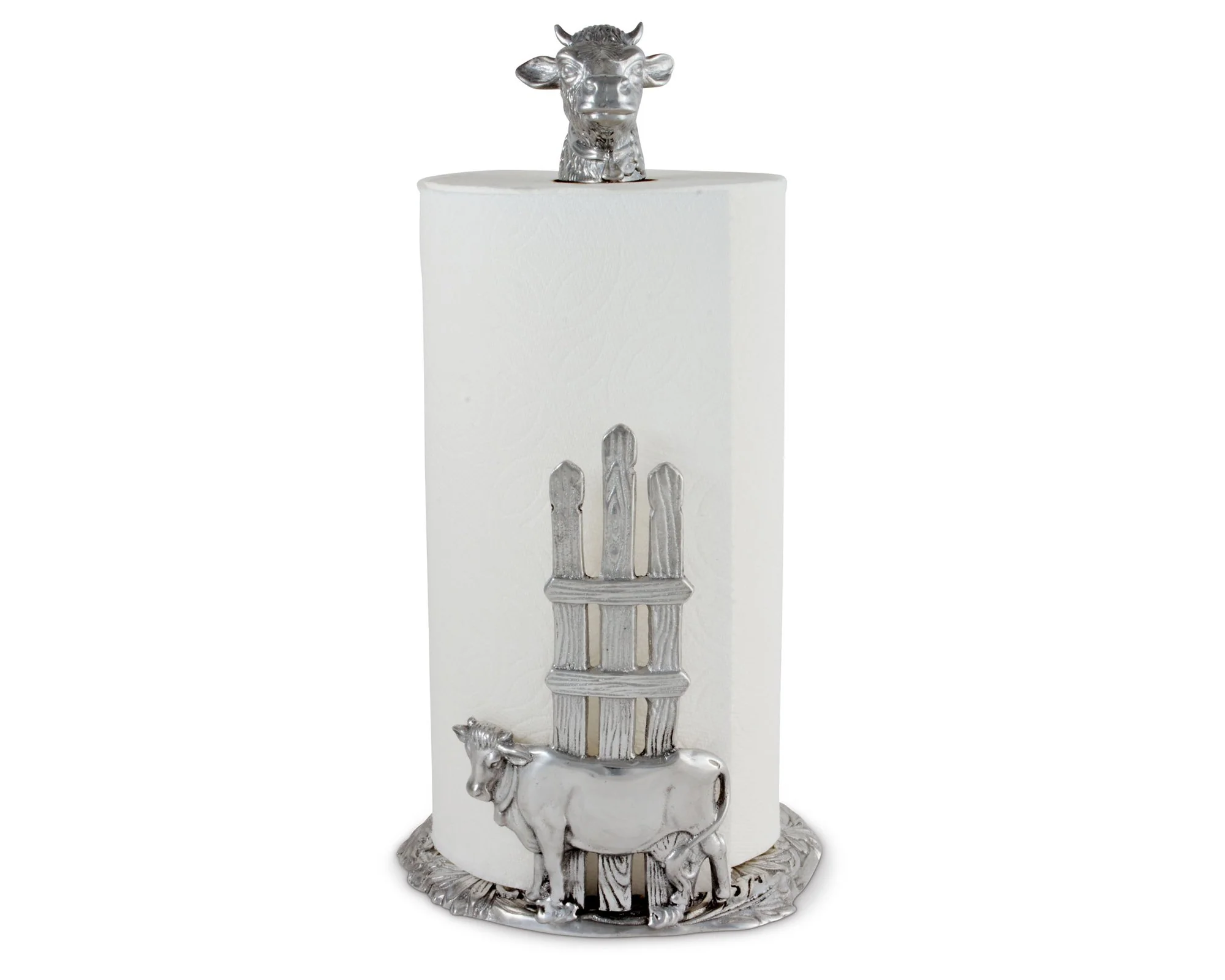 Arthur Court Cow Paper Towel Holder