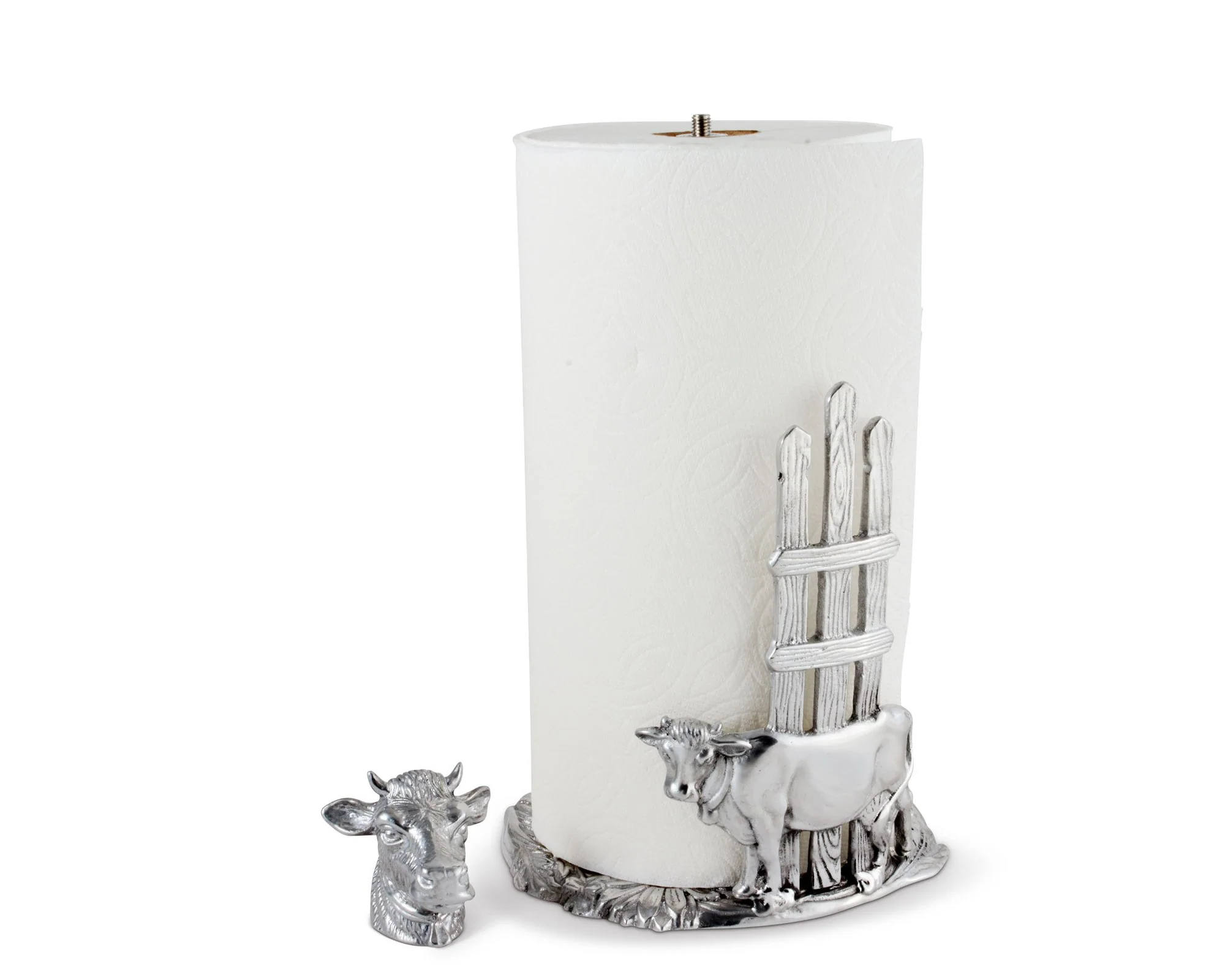 Arthur Court Cow Paper Towel Holder - Image 2