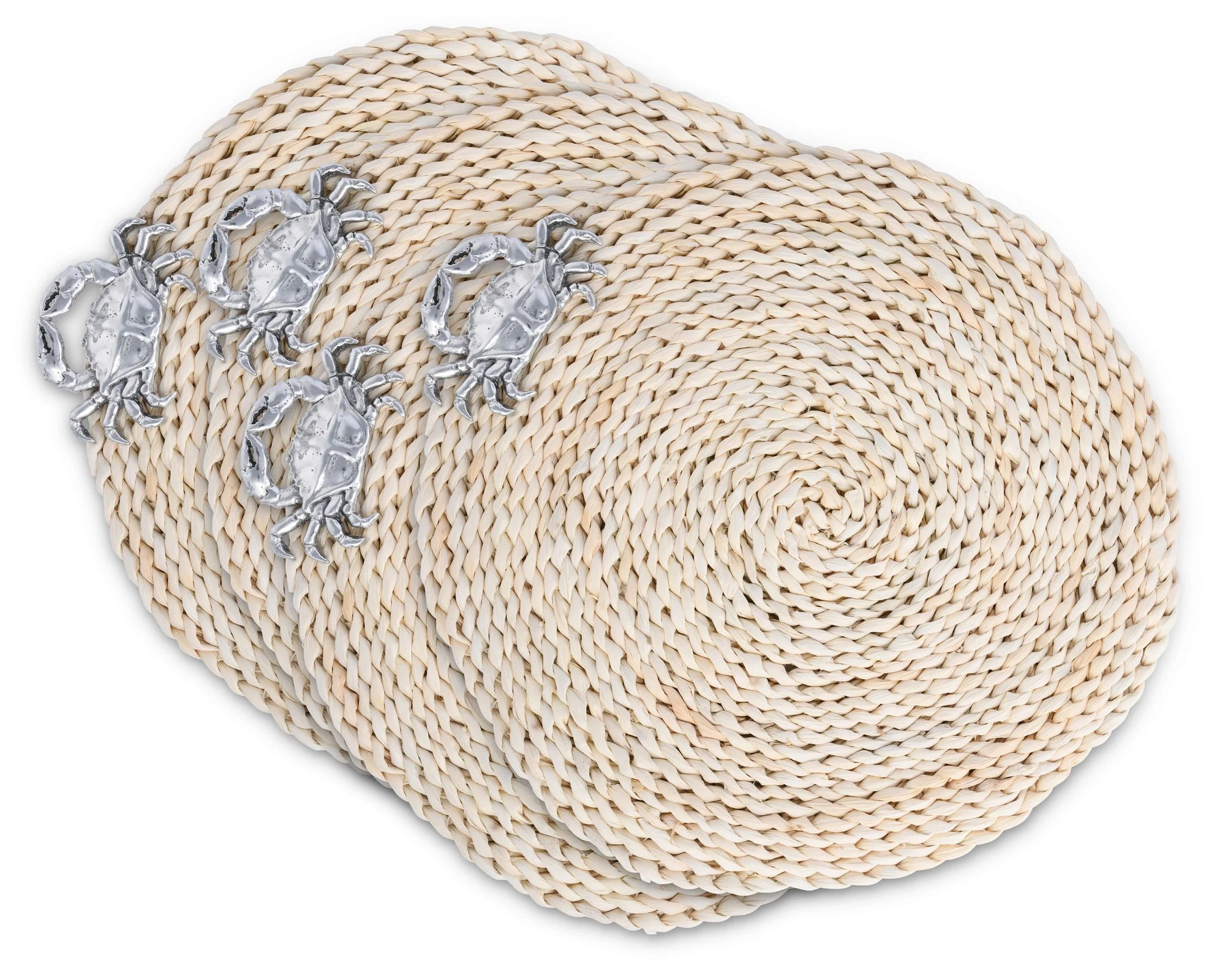 Arthur Court Crab Twisted Seagrass Placemats - Set Of 4 - Image 2