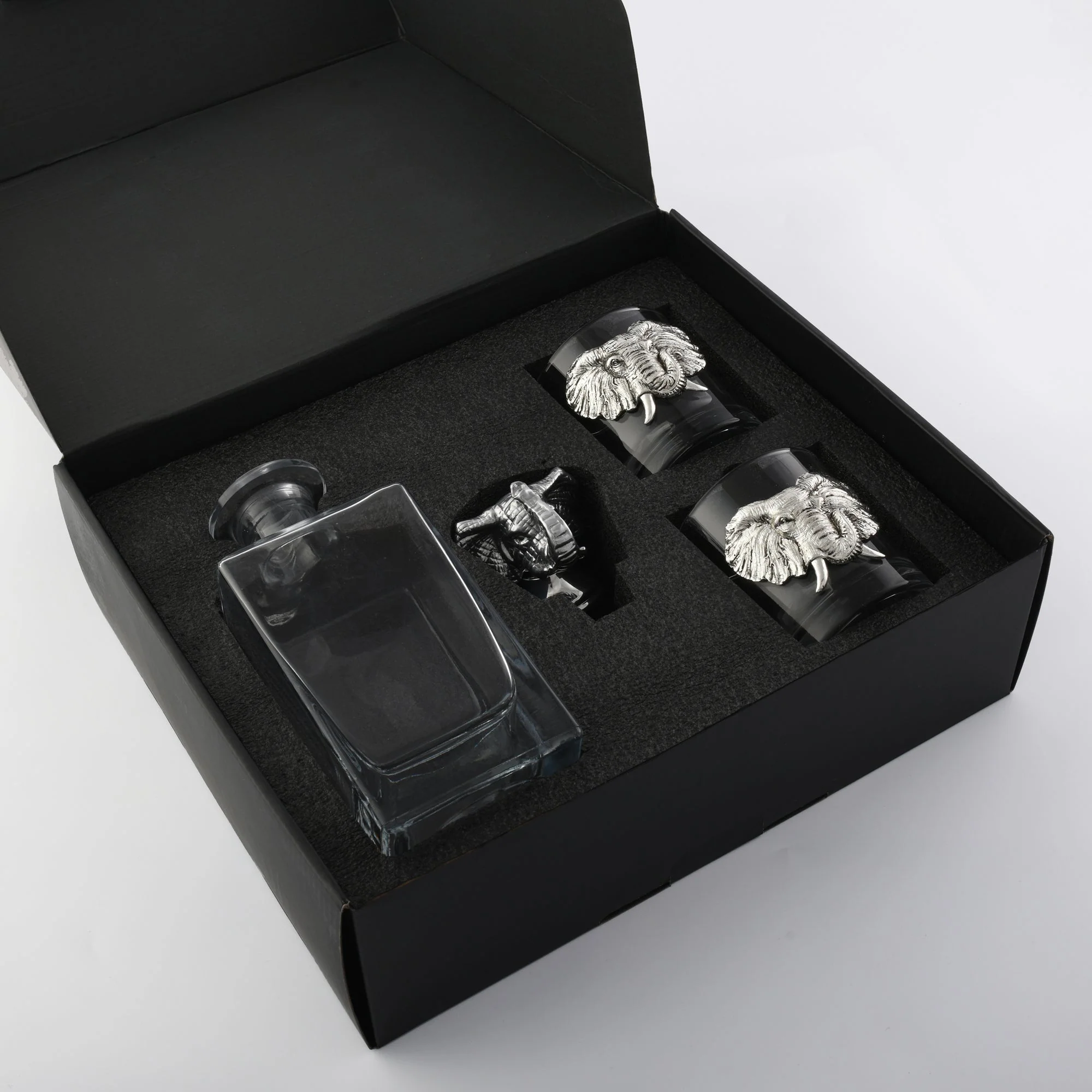 Arthur Court Decanter Set with glasses (2) - Elephant - Image 4