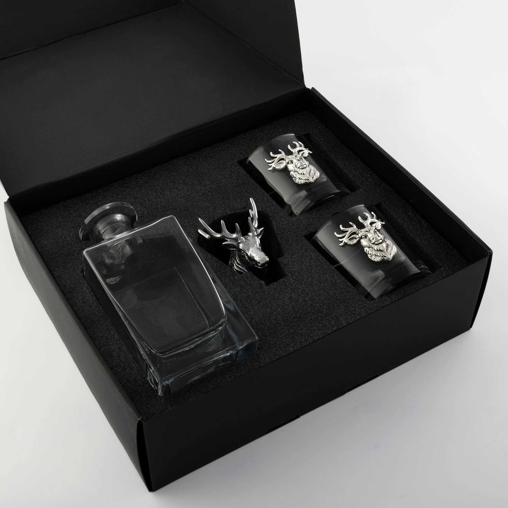 Arthur Court Decanter Set with glasses (2) - Elk - Image 4