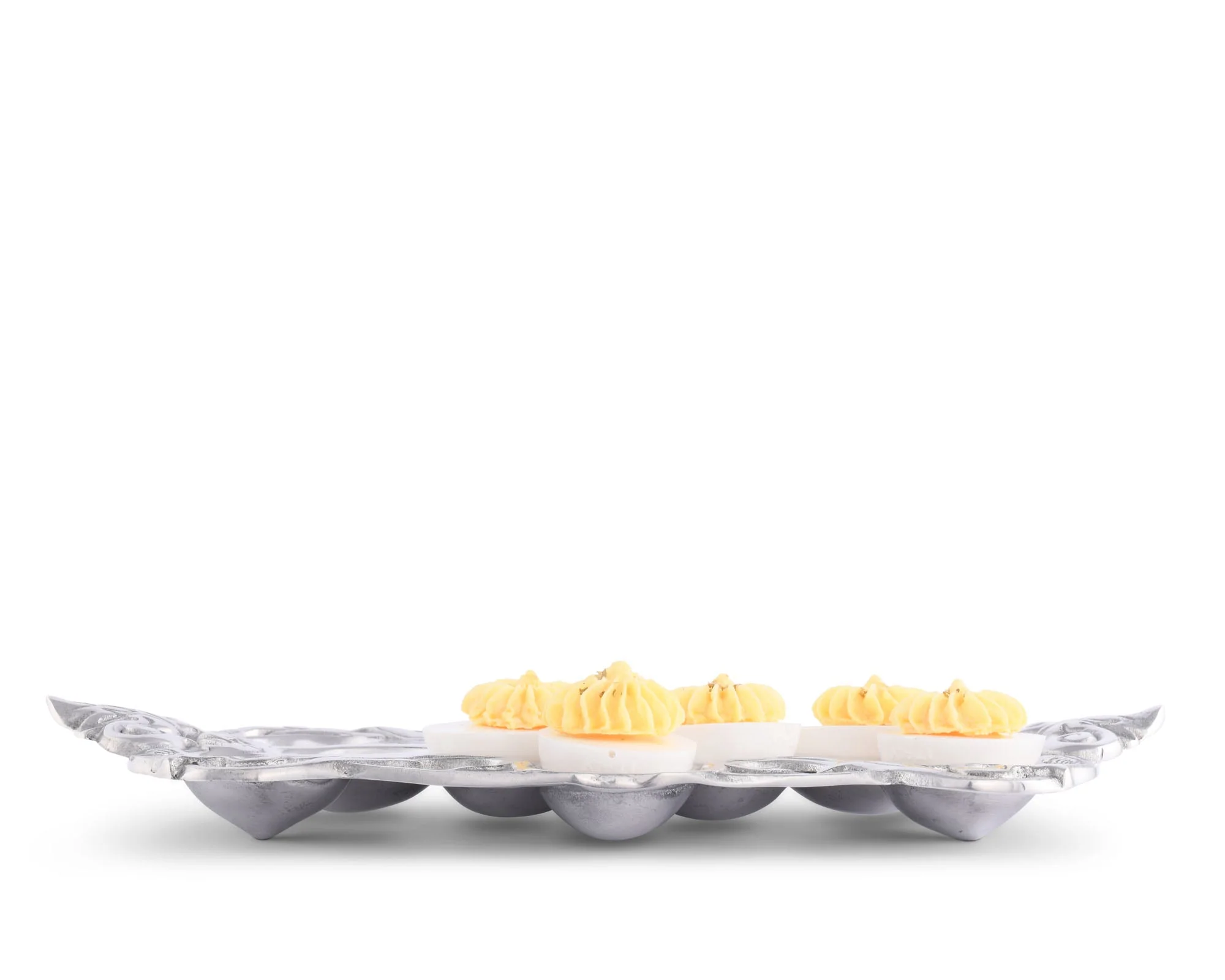 Arthur Court Deviled Egg Holder - Fleur-De-Lis - Image 2