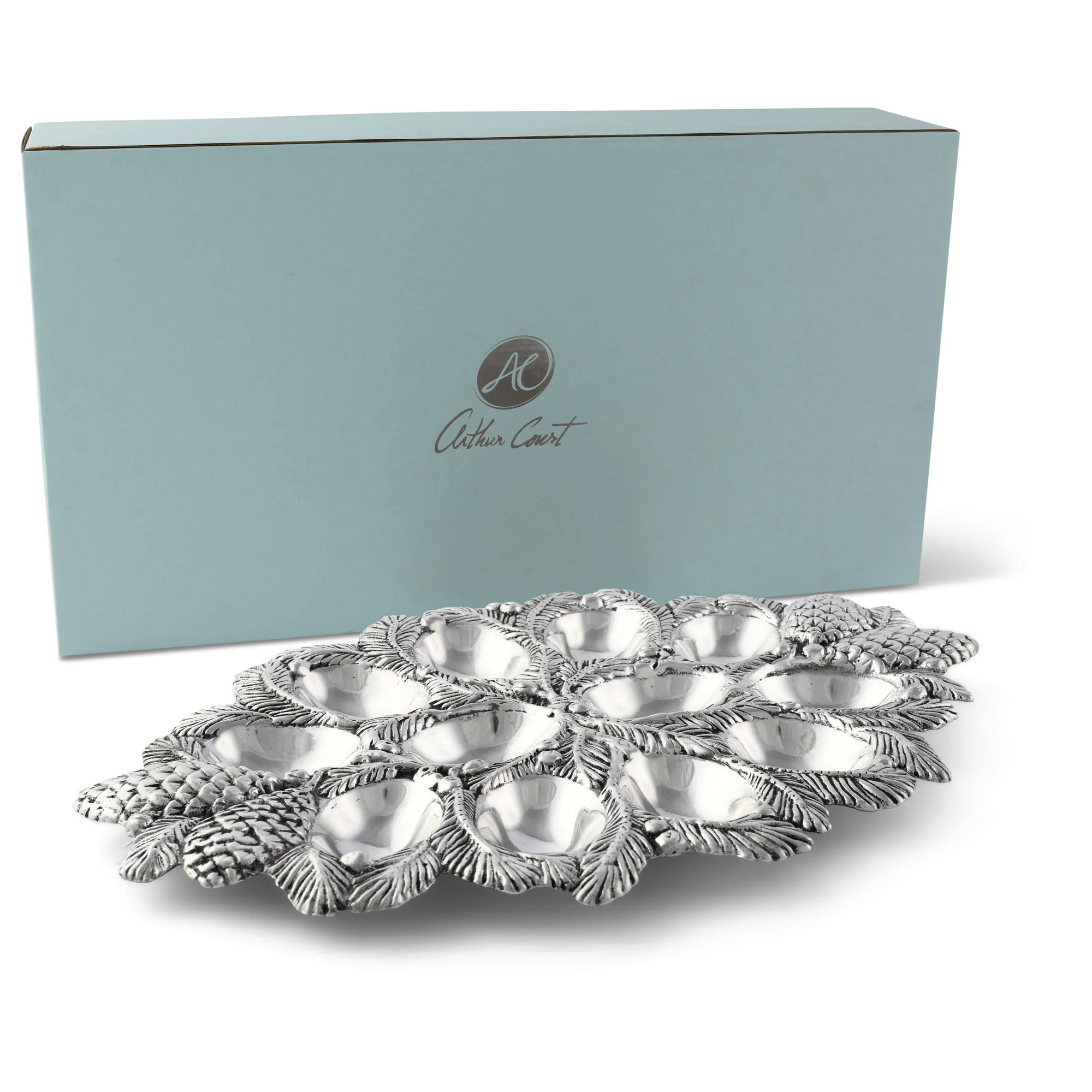 Arthur Court Deviled egg server - Pine Cone - Image 5
