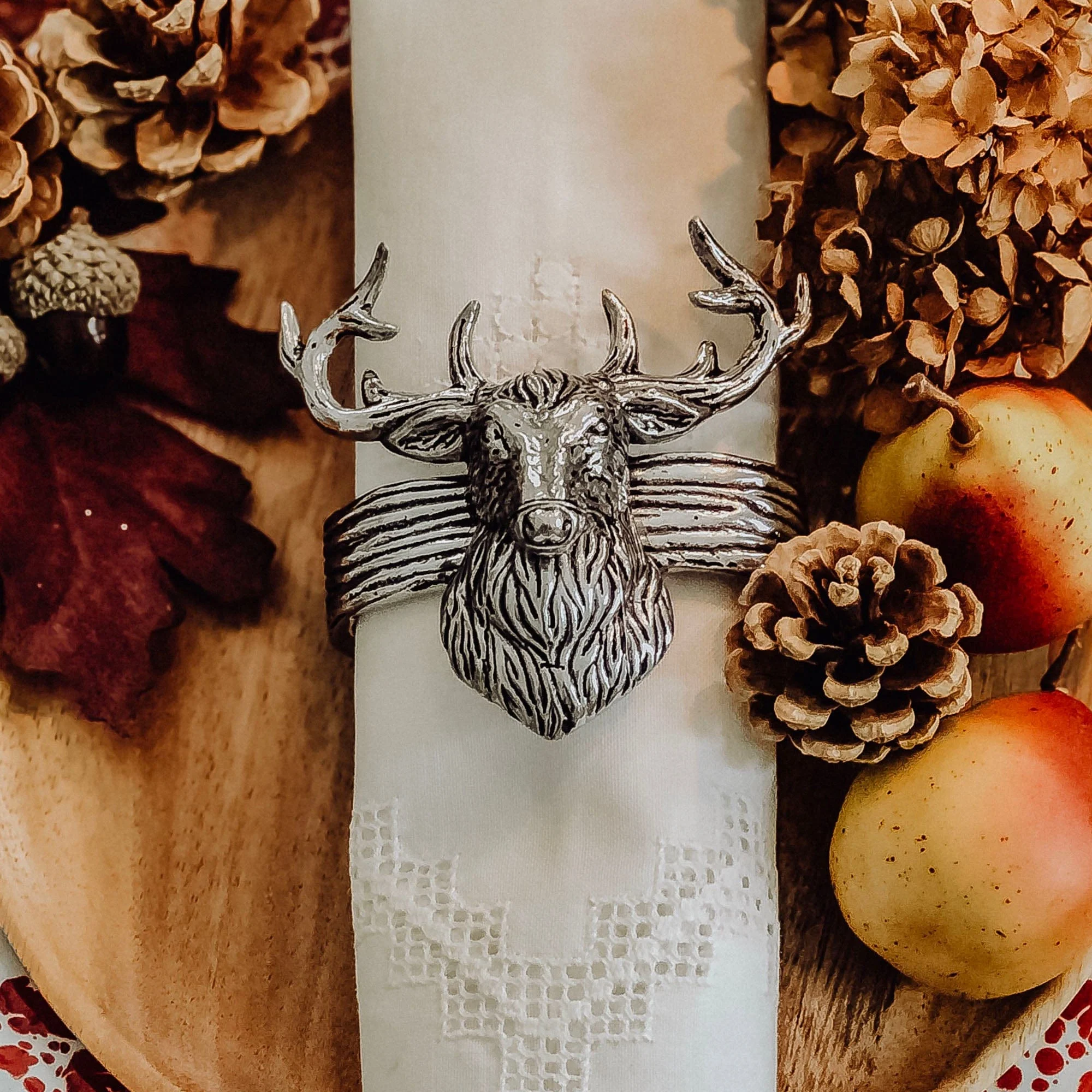 Arthur Court Elk Head Napkin Rings - Image 3
