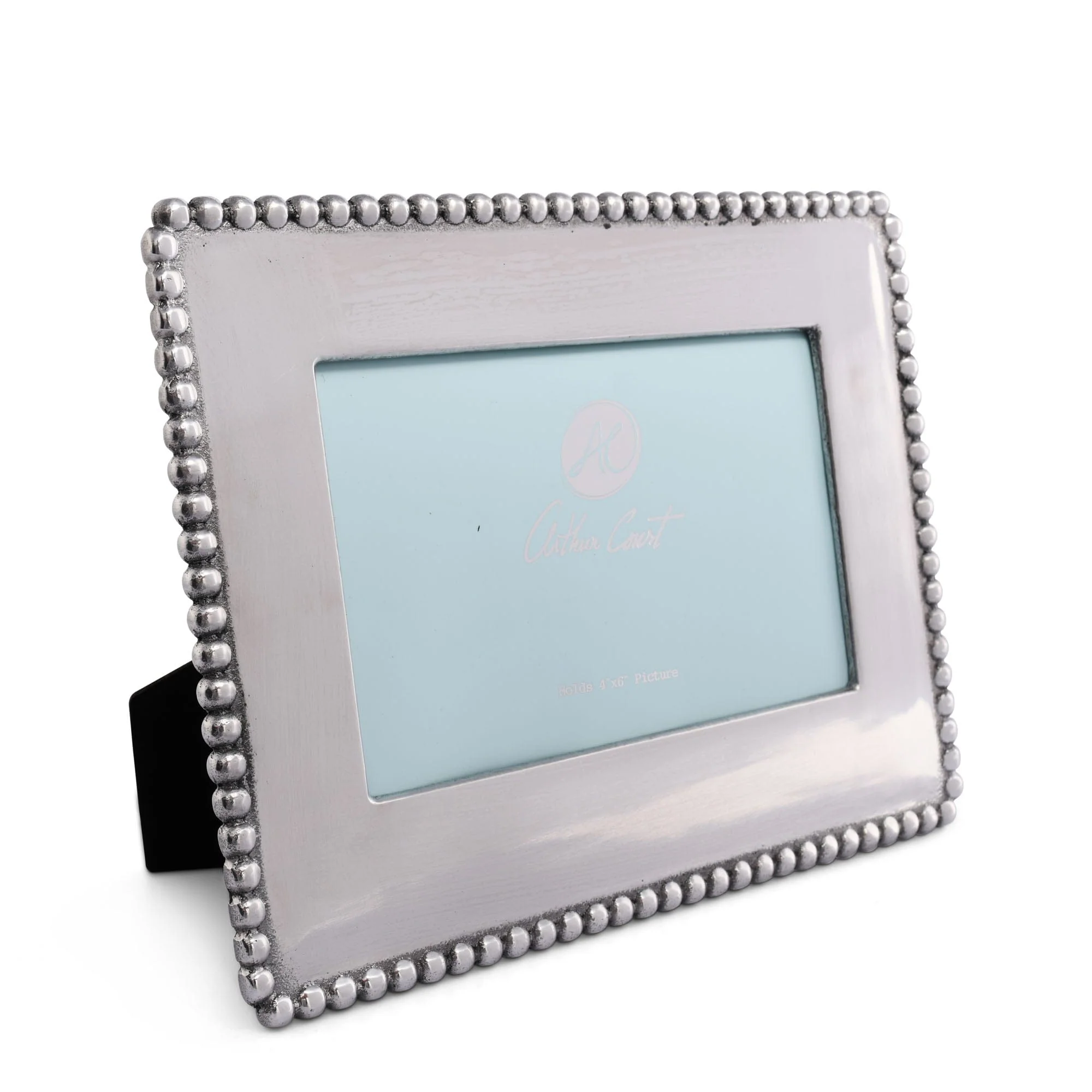 Arthur Court Engravable Beaded Photo Frame 4x6