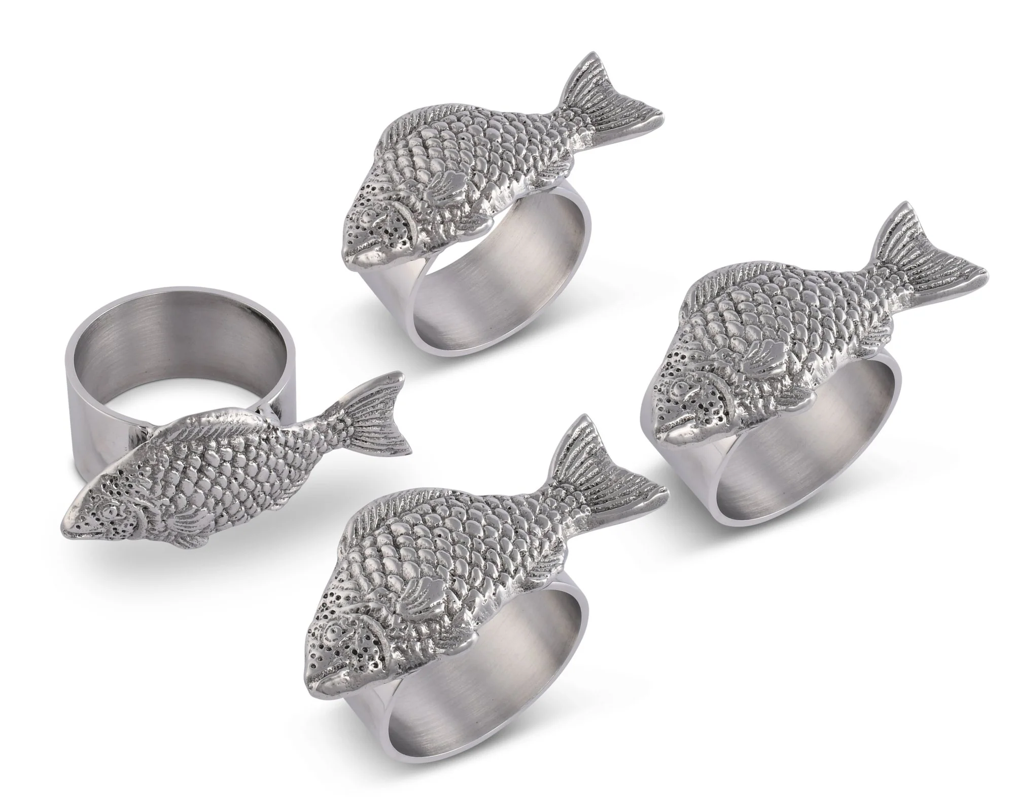 Arthur Court Fish Napkin Rings - Set Of 4 - Image 2