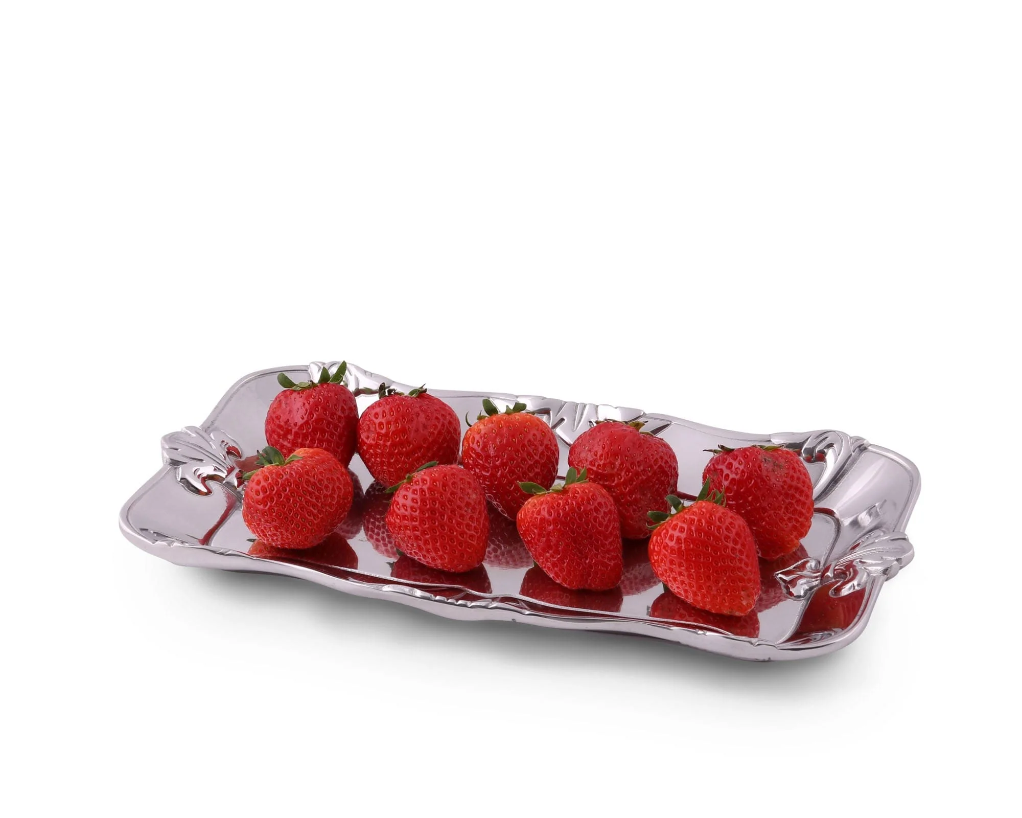 Arthur Court Fleur-De-Lis Bread Tray 6x12 - Image 2