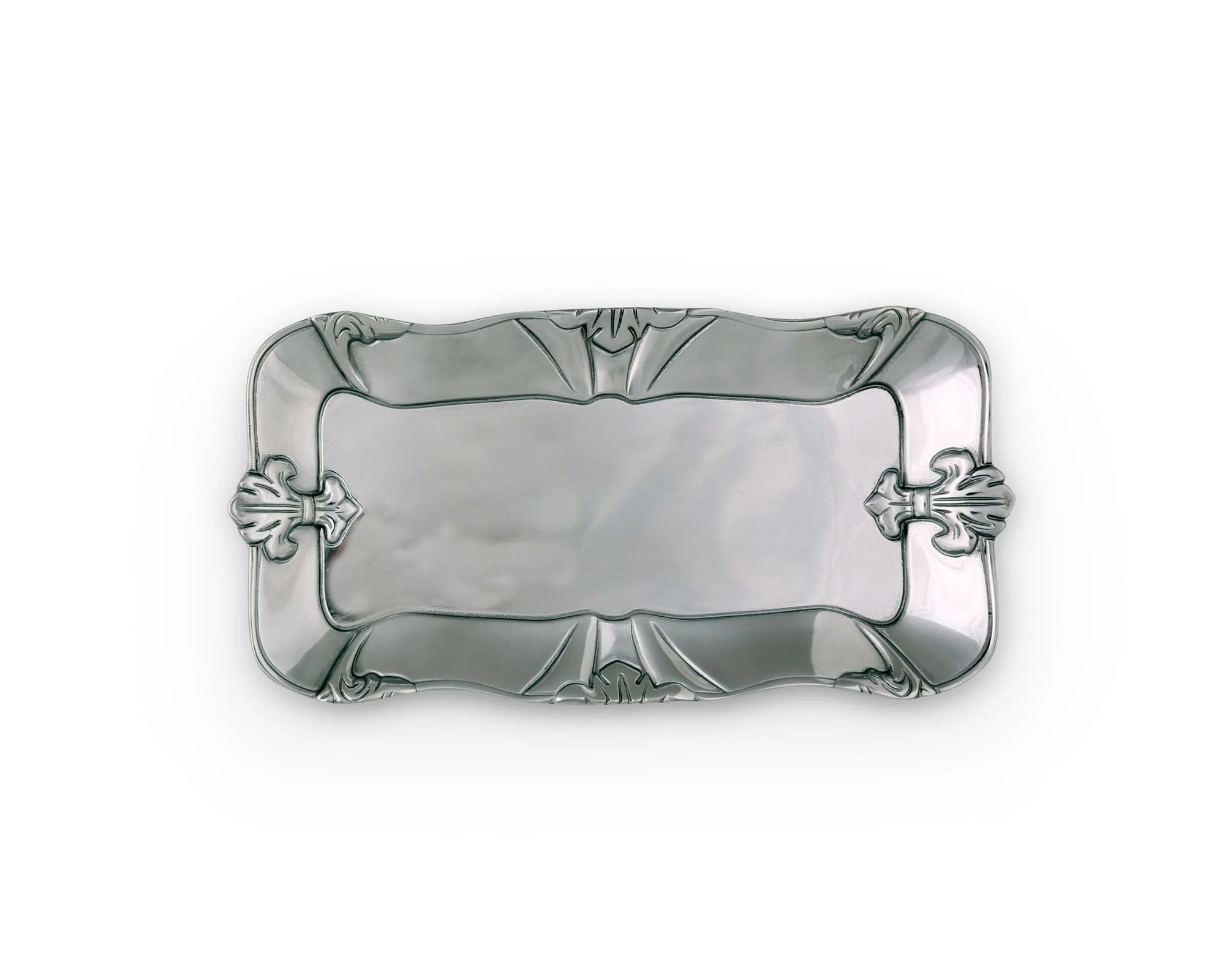 Arthur Court Fleur-De-Lis Bread Tray 6x12 - Image 3