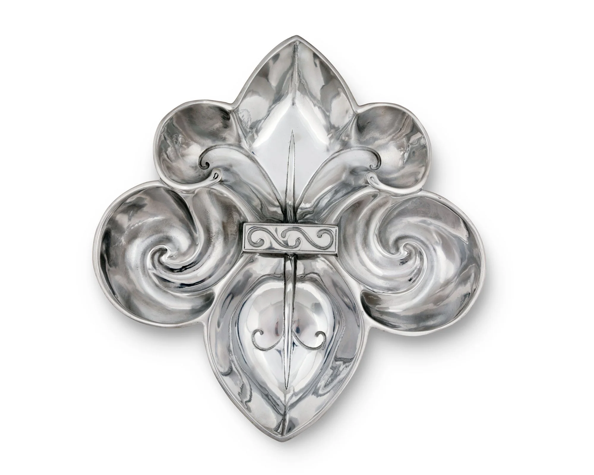 Arthur Court Fleur De Lis Serving Bowl 4 Compartment