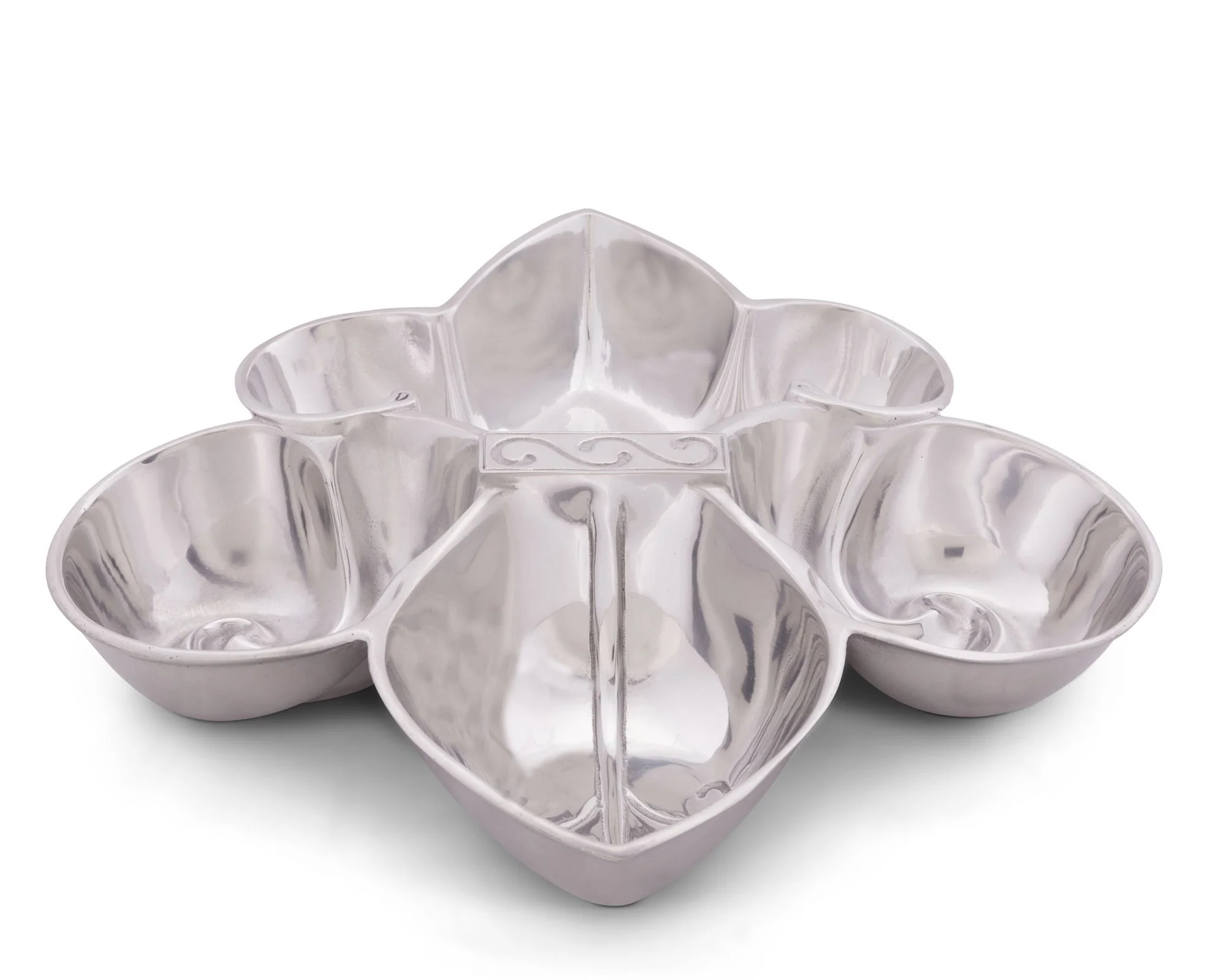 Arthur Court Fleur De Lis Serving Bowl 4 Compartment - Image 2
