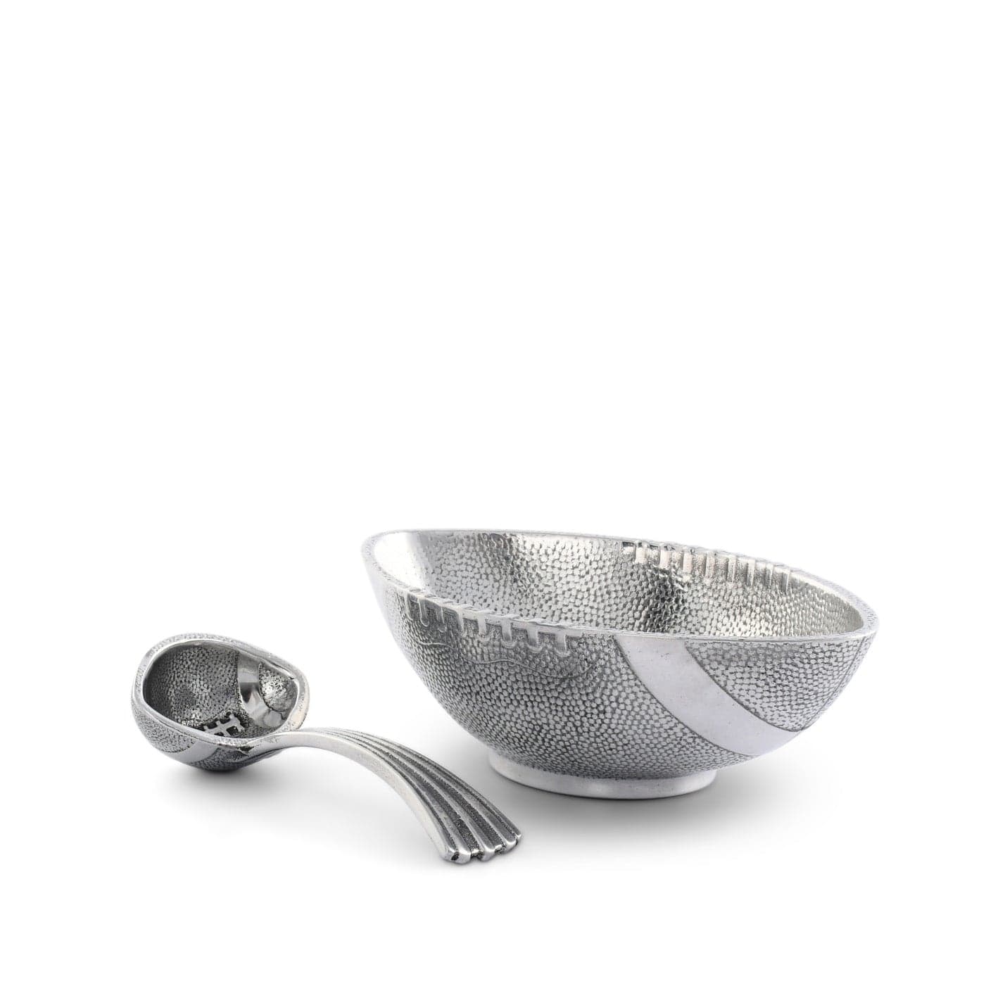 Arthur Court Football Condiment Bowl with Spoon