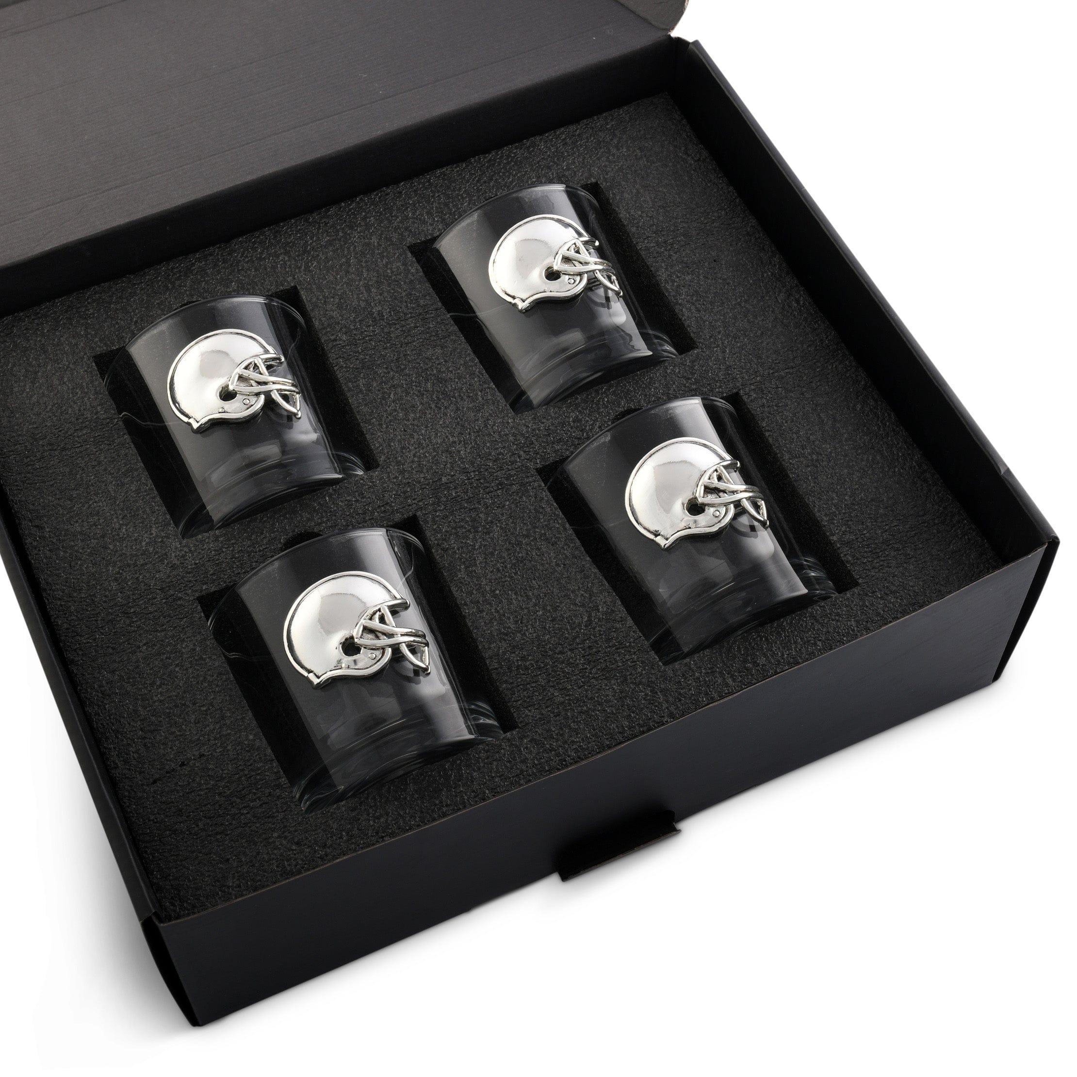Arthur Court Football Helmet Bar Glasses Set of 4 - Image 3