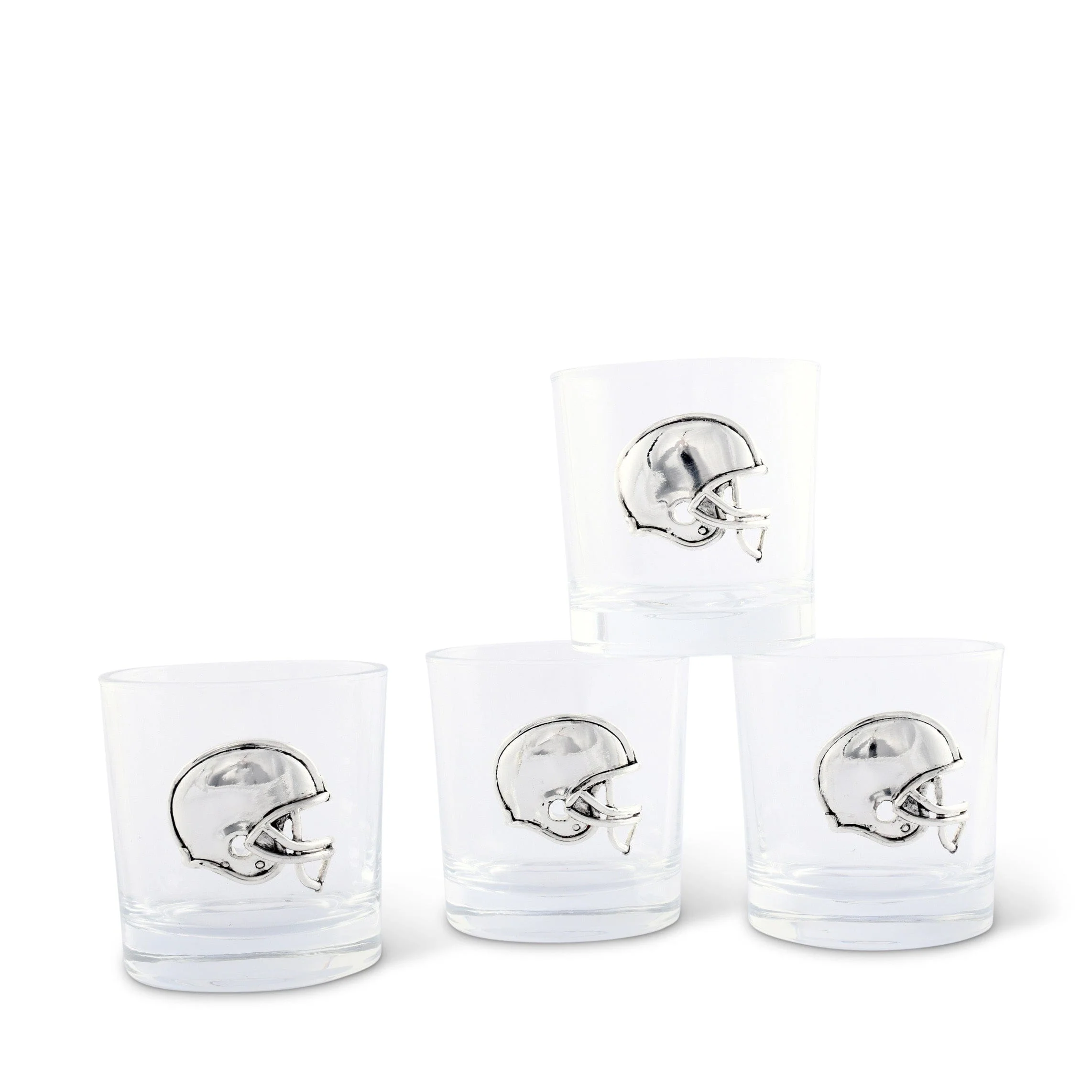 Arthur Court Football Helmet Bar Glasses Set of 4 - Image 4