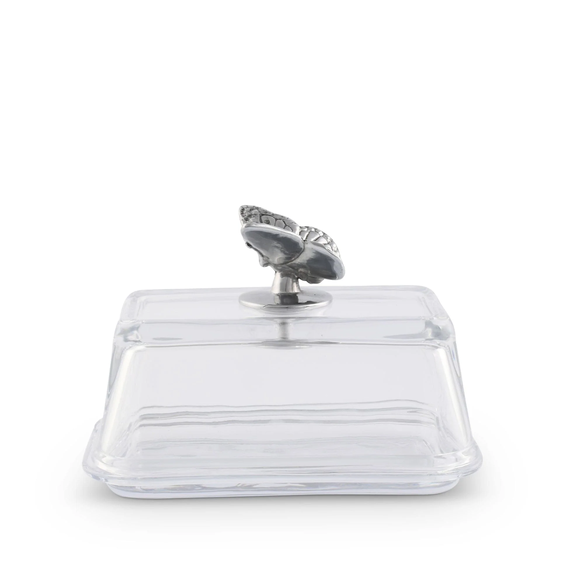 Arthur Court Glass Butter Dish - Butterfly - Image 4