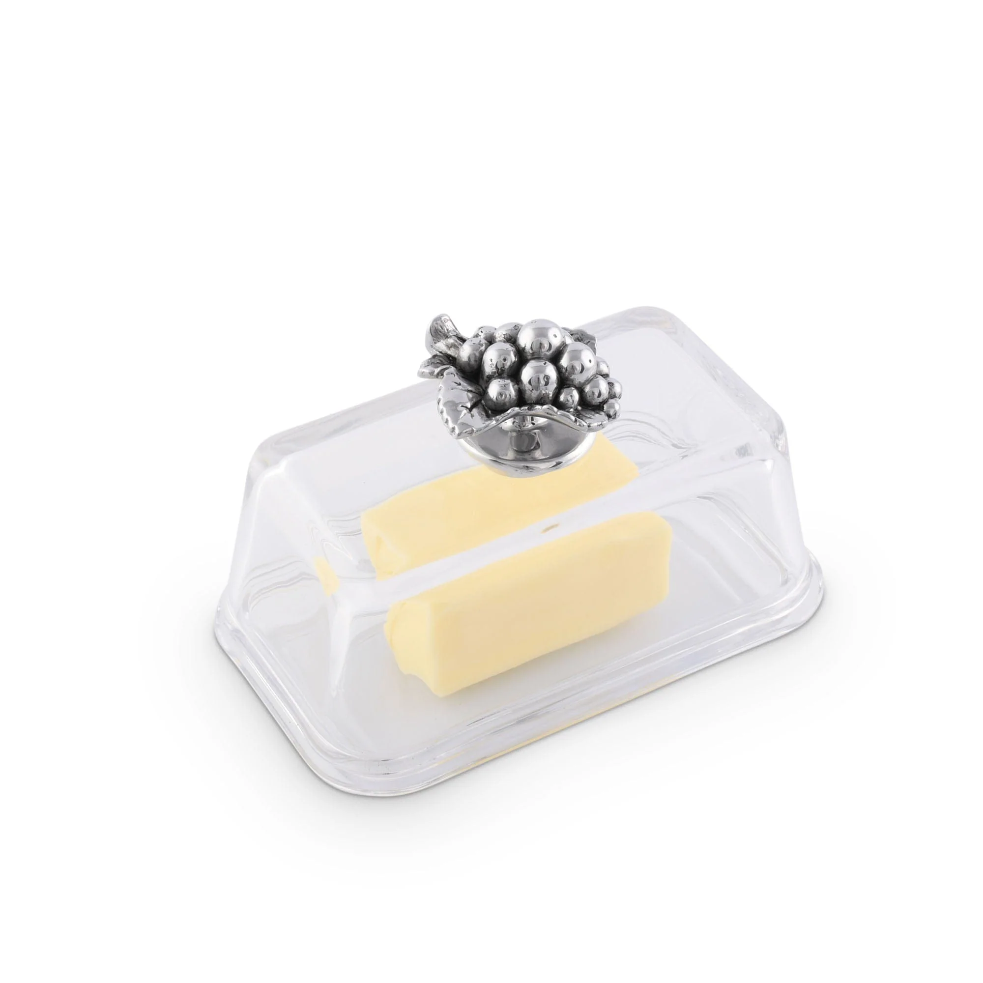 Arthur Court Glass Butter Dish - Grape - Image 4
