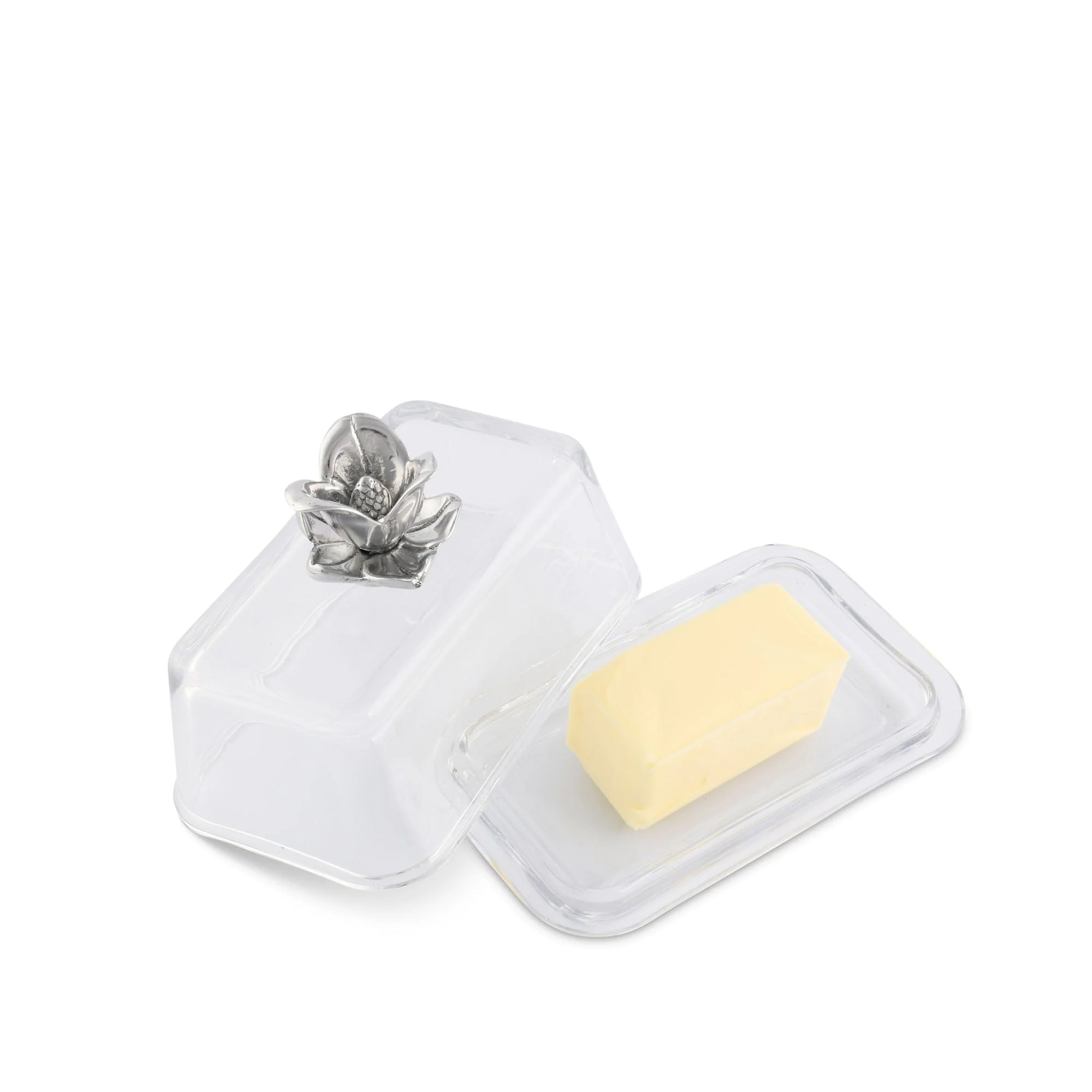 Arthur Court Glass Butter Dish - Magnolia - Image 3