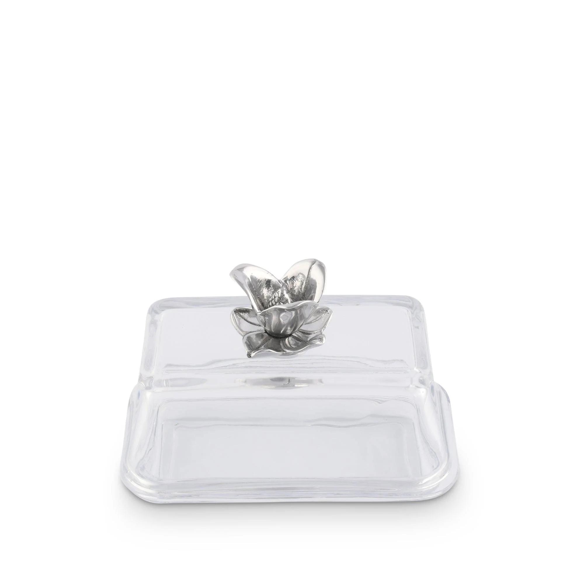 Arthur Court Glass Butter Dish - Magnolia - Image 4