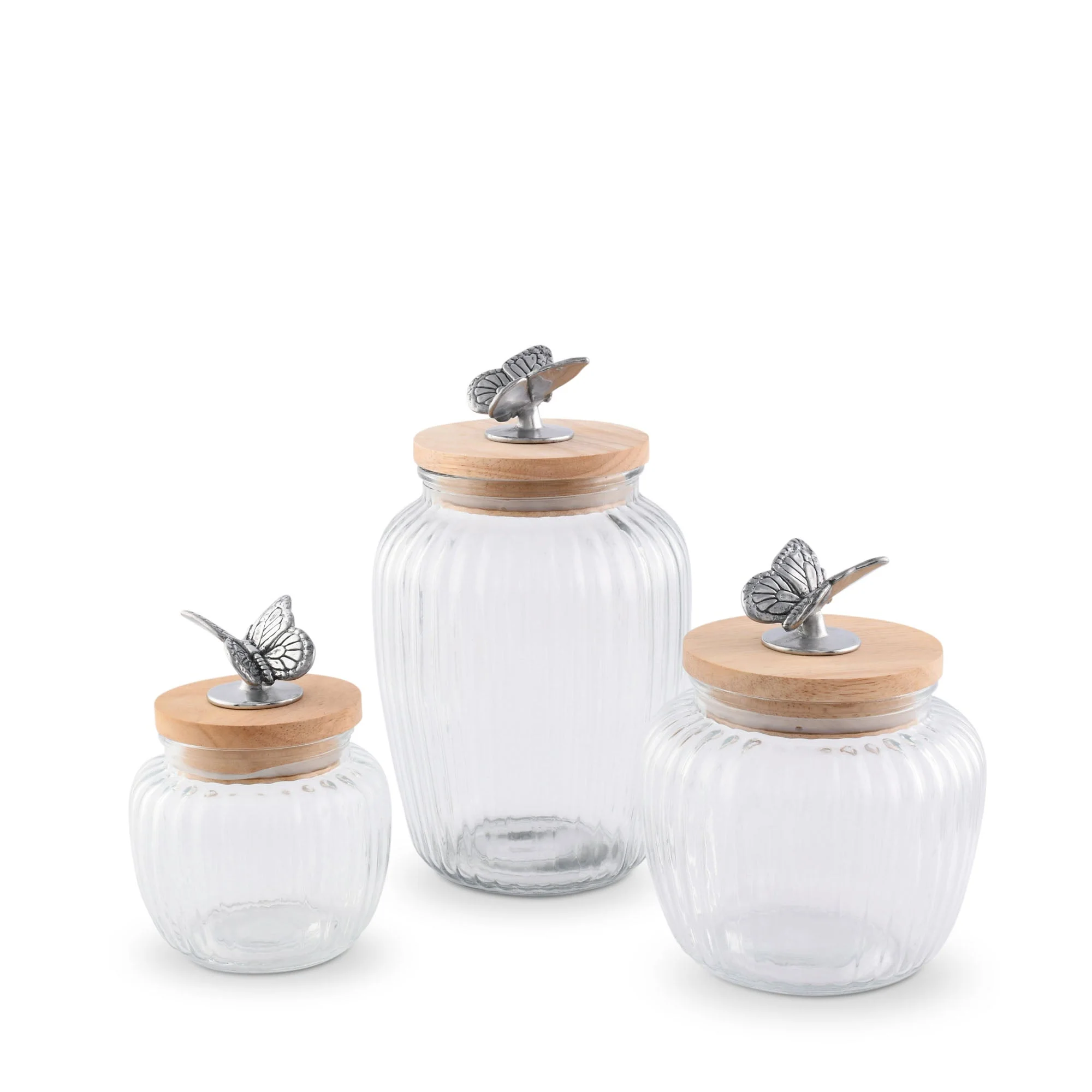 Arthur Court Glass Canister Large - Butterfly